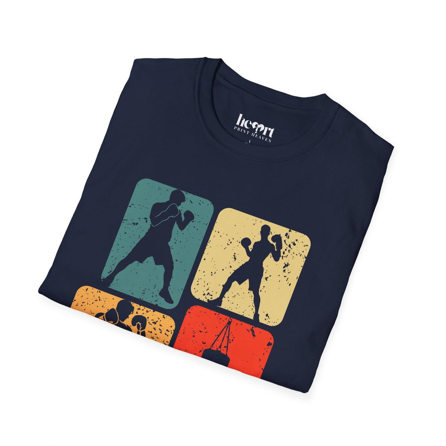 Dynamic Boxing Collage T-Shirt – Unique Graphic Tee for Boxing Enthusiasts 🥊