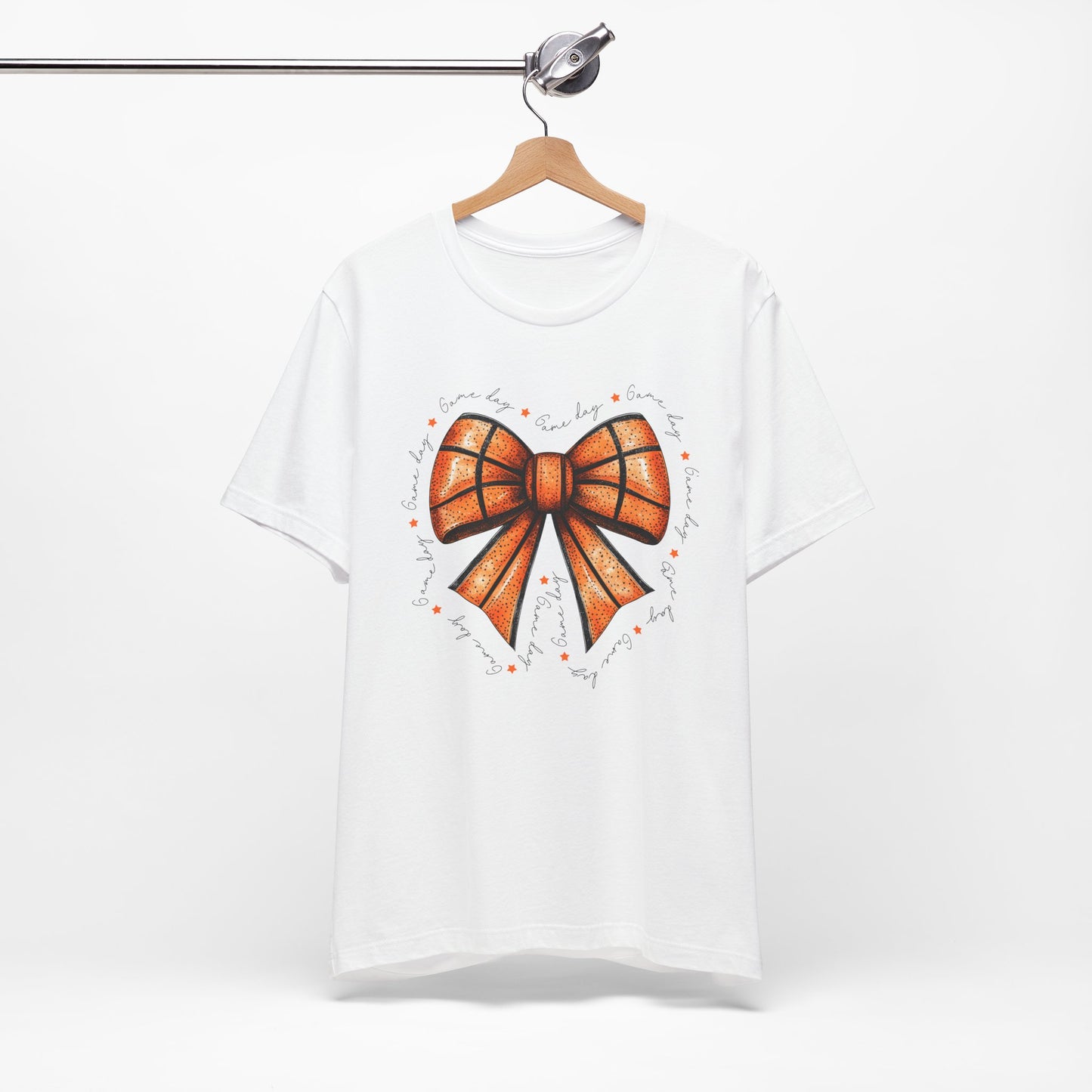 Game Day Bow Basketball T-shirt