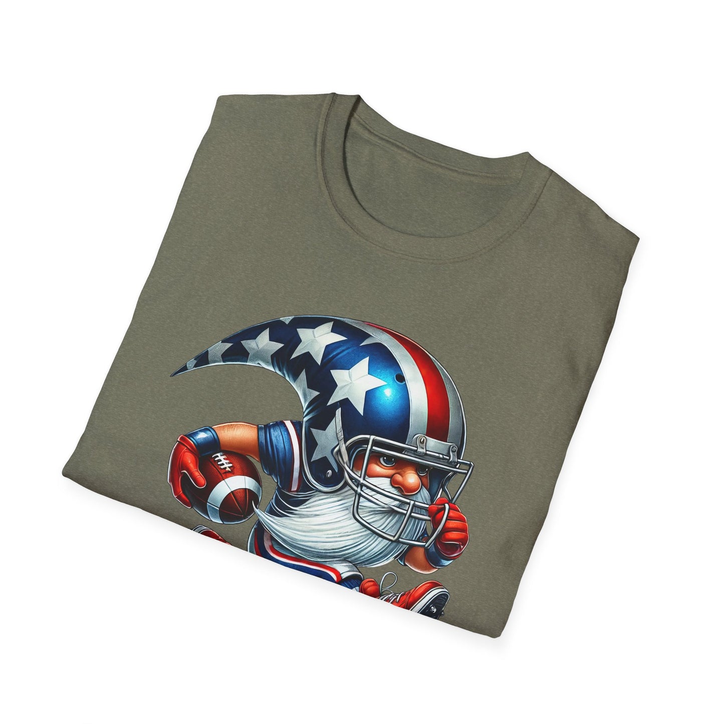 American Flag Gnome Football T‑Shirt – Unisex Fit