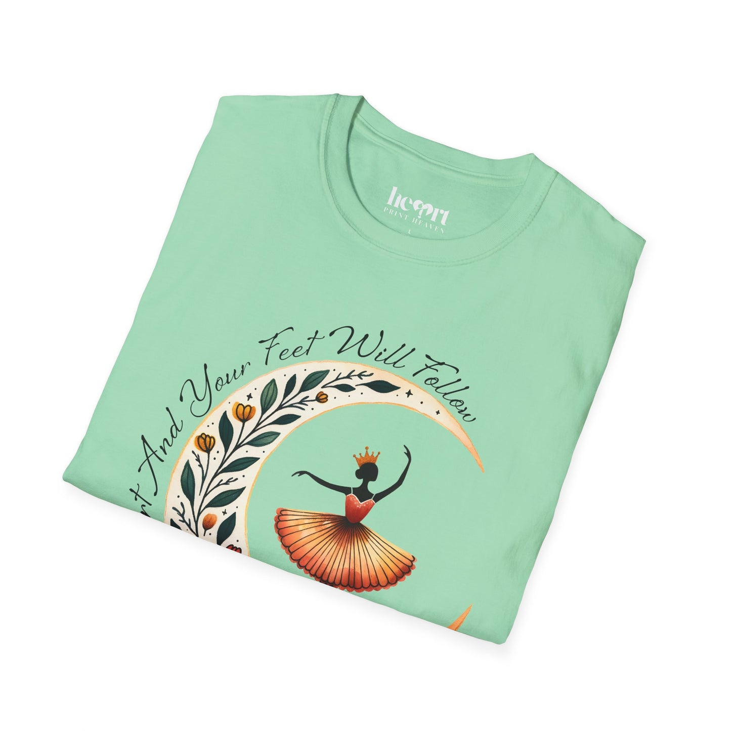 Inspirational 'Dance with Your Heart' T-Shirt – Motivational Dance Apparel for Enthusiasts 💃