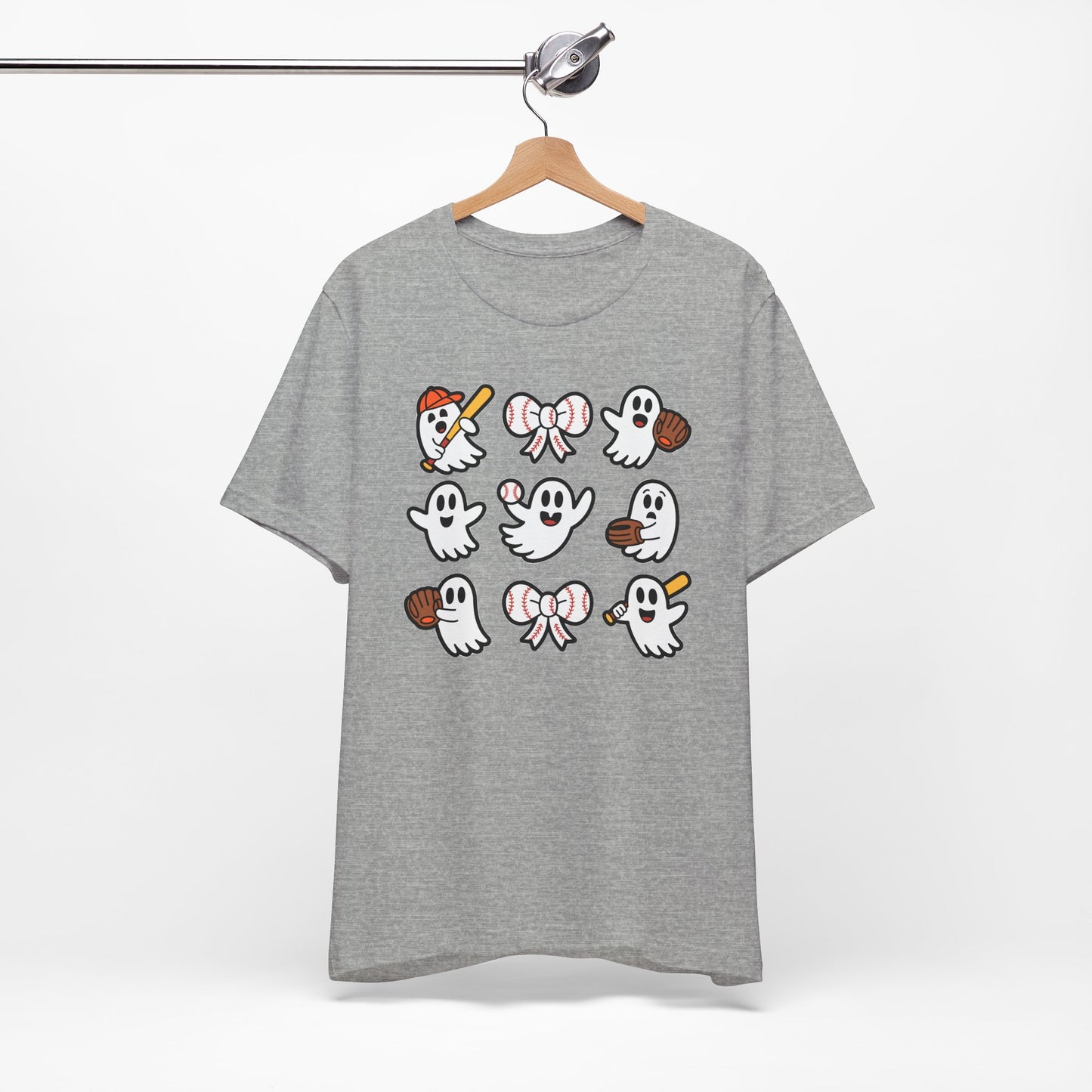 Cute Baseball Ghosts Halloween Spooky T-shirt