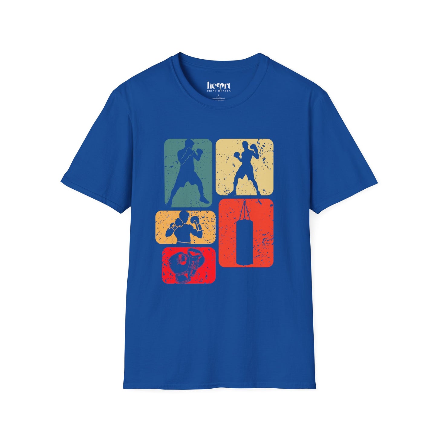 Dynamic Boxing Collage T-Shirt – Unique Graphic Tee for Boxing Enthusiasts 🥊