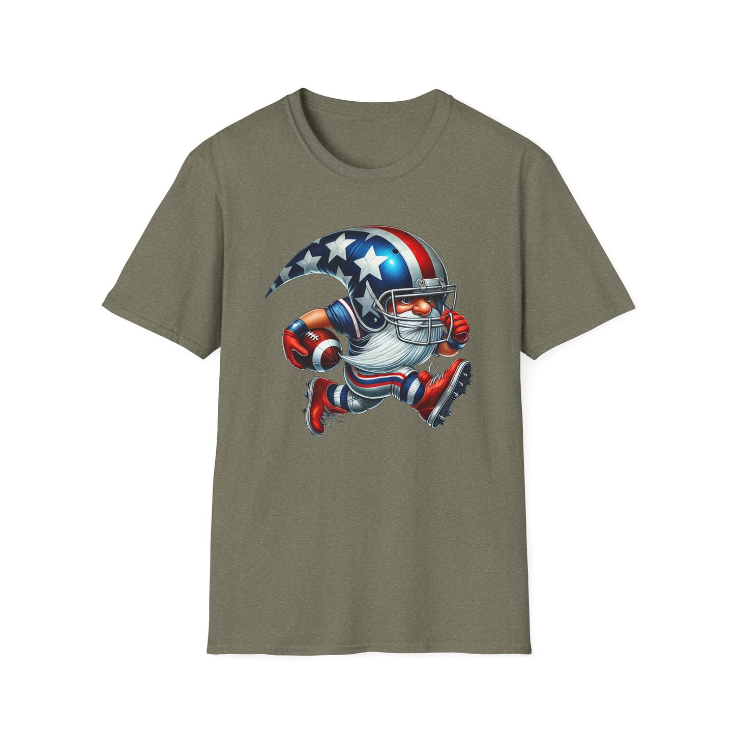 American Flag Gnome Football T‑Shirt – Unisex Fit