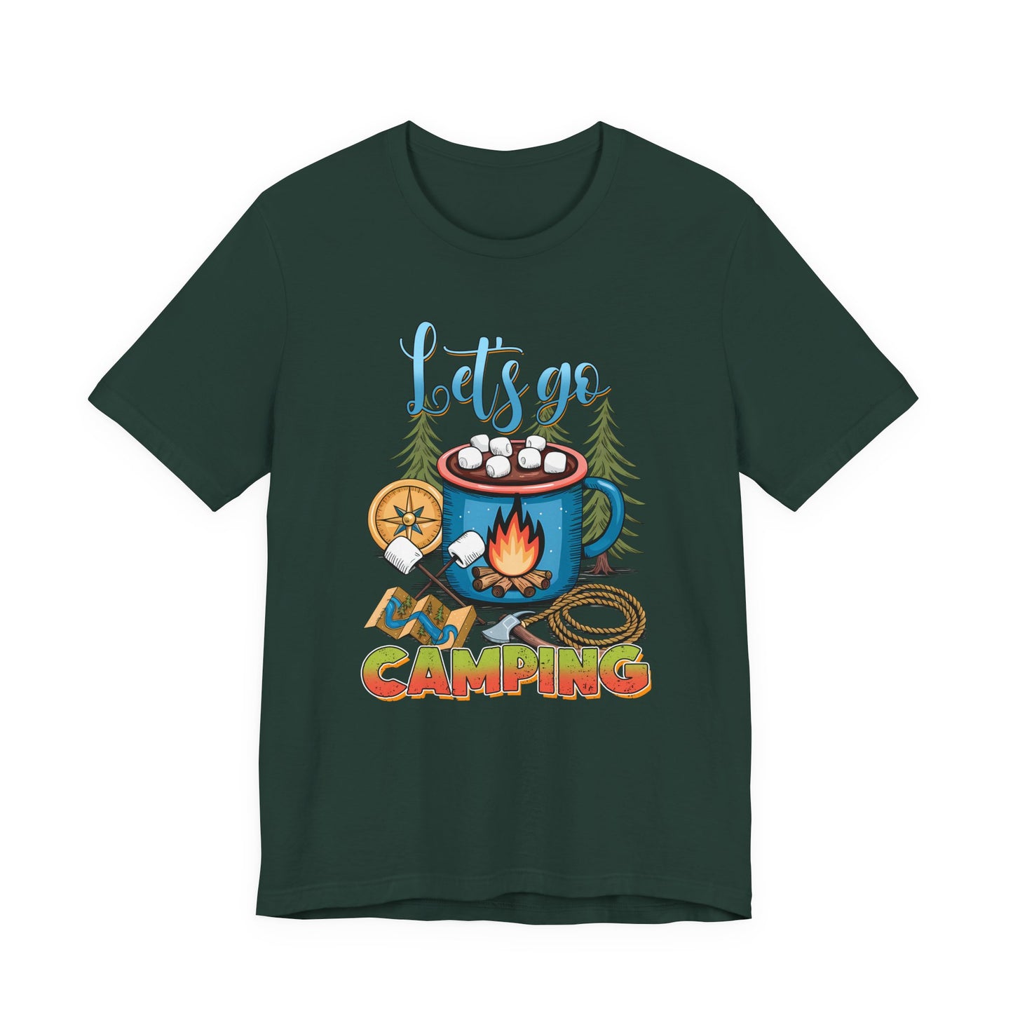 Let’s Go Camping Campfire T-Shirt