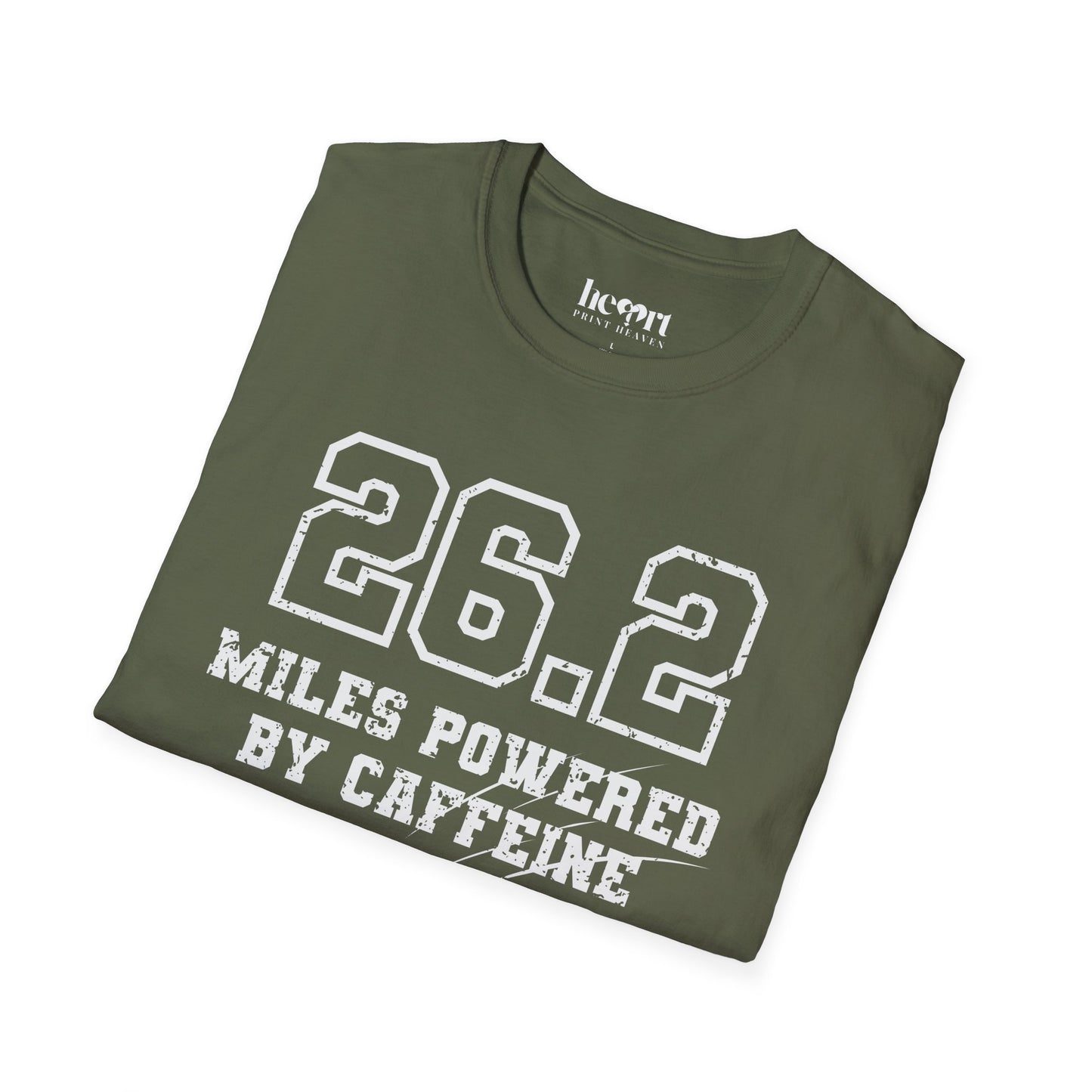 26.2 Miles Powered by Caffeine And Bad Decisions – Funny Marathon Running T-Shirt