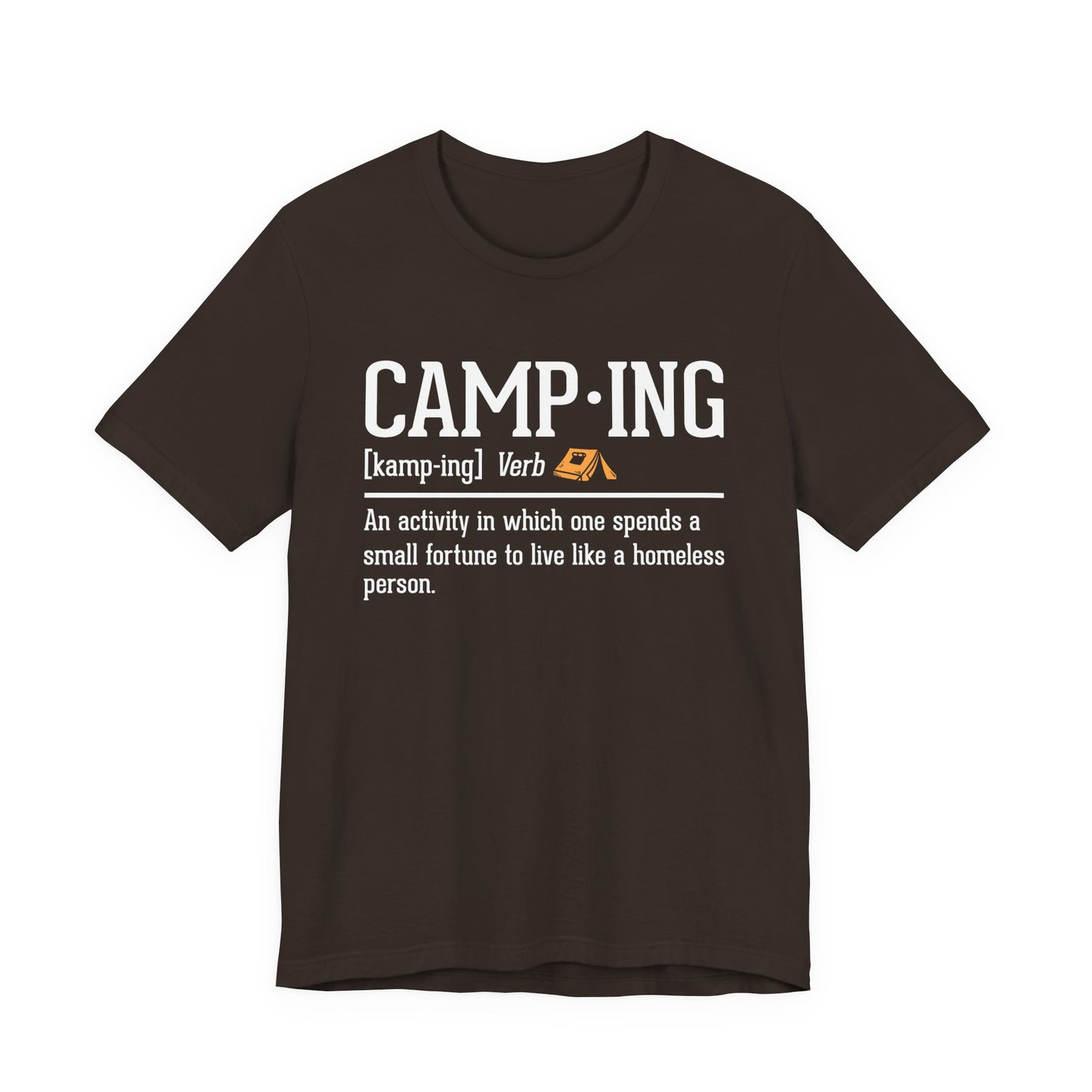 Funny Camping Definition Shirt – Sarcastic Outdoor Tee