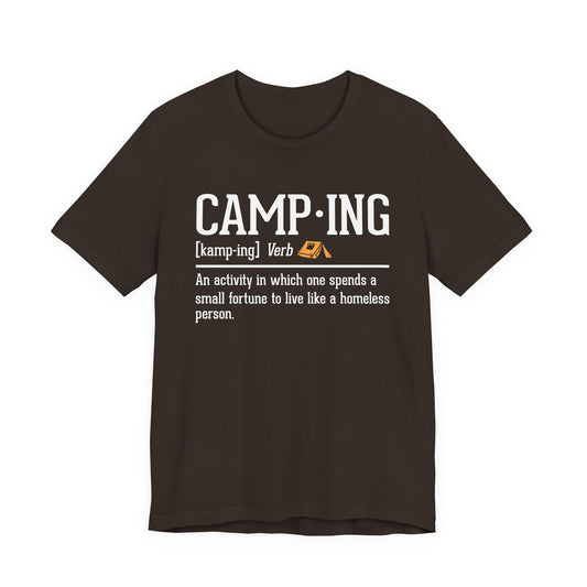Funny Camping Definition Shirt β Sarcastic Outdoor Tee