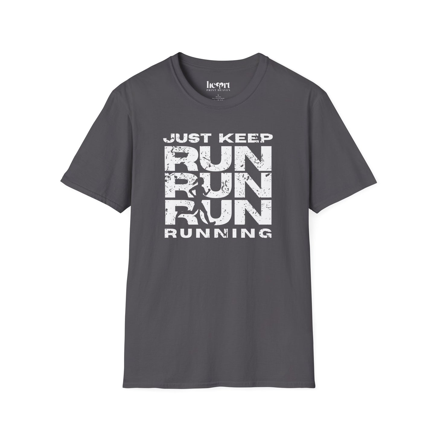 Just Keep Running Women's T-Shirt – Motivational Running Apparel for Active Women