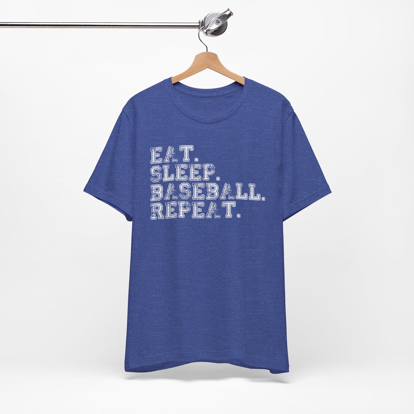 EAT SLEEP BASEBALL REPEAT Baseball T-shirt