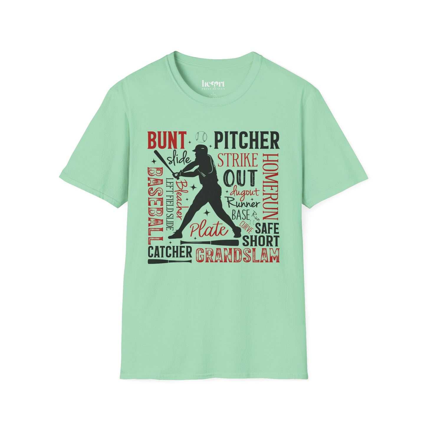 Sparkling Baseball Graphic T-Shirt – Glitter Sports Tee for Enthusiasts ✨⚾