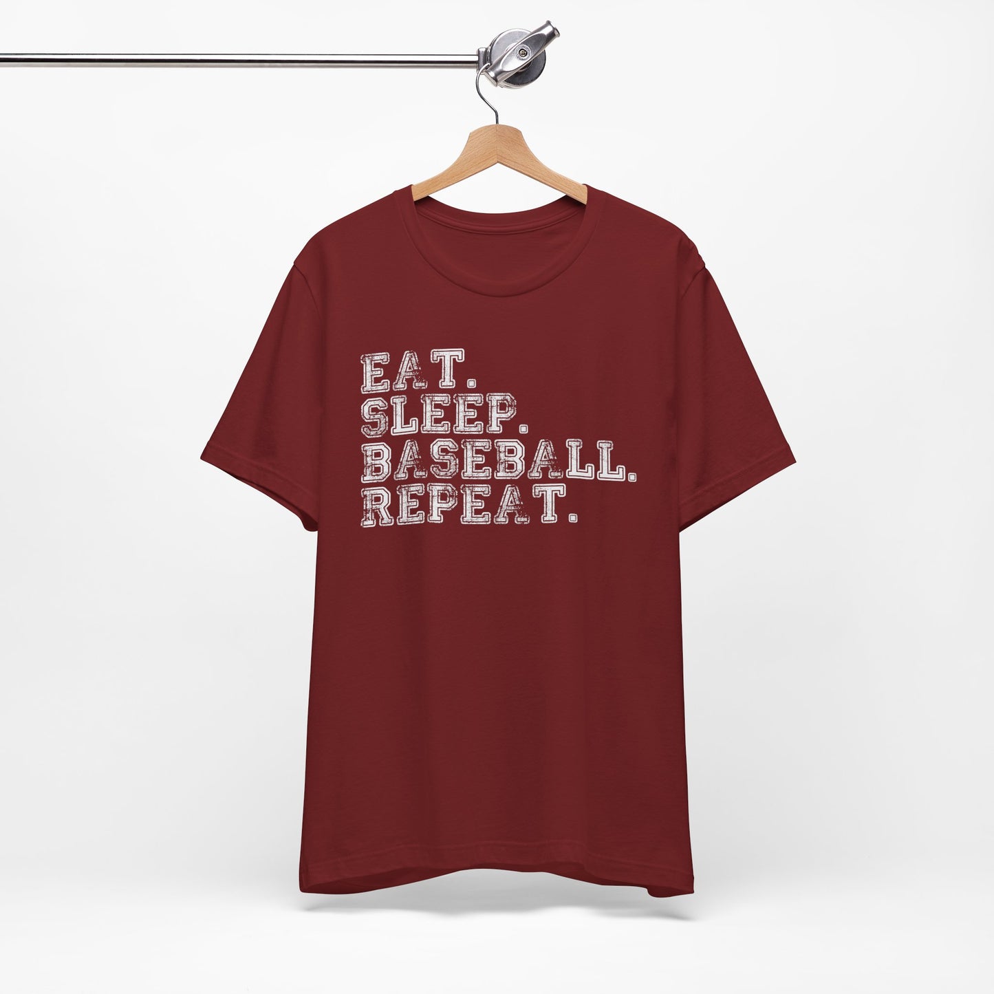 EAT SLEEP BASEBALL REPEAT Baseball T-shirt