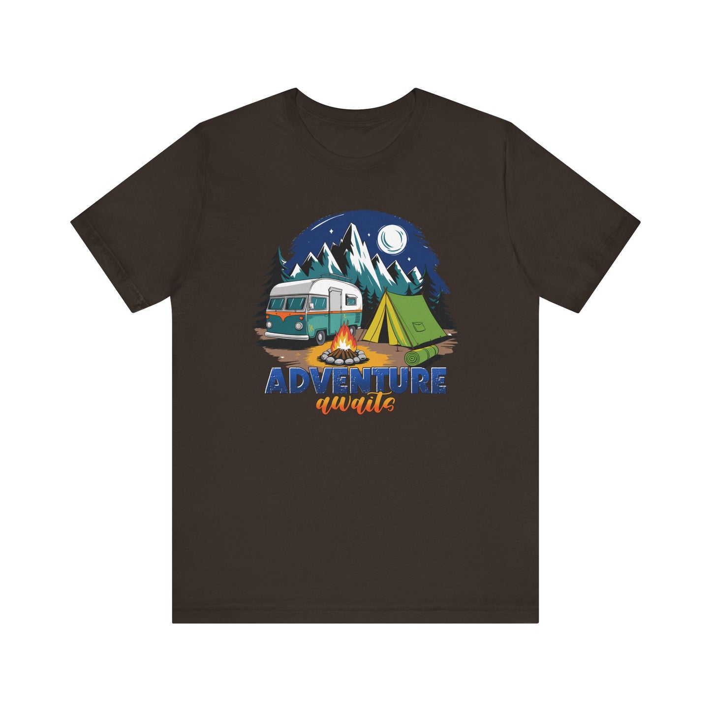 Adventure Awaits Camping T-Shirt – Scenic Nature Tee for Wanderers & RV Travelers