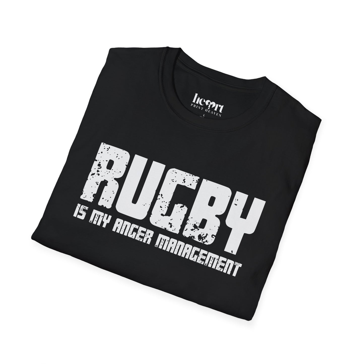 Rugby Is My Anger Management T-Shirt – Funny Rugby Lover's Tee 🏉😂