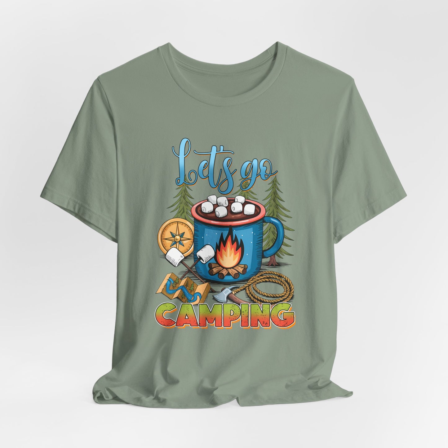 Let’s Go Camping Campfire T-Shirt