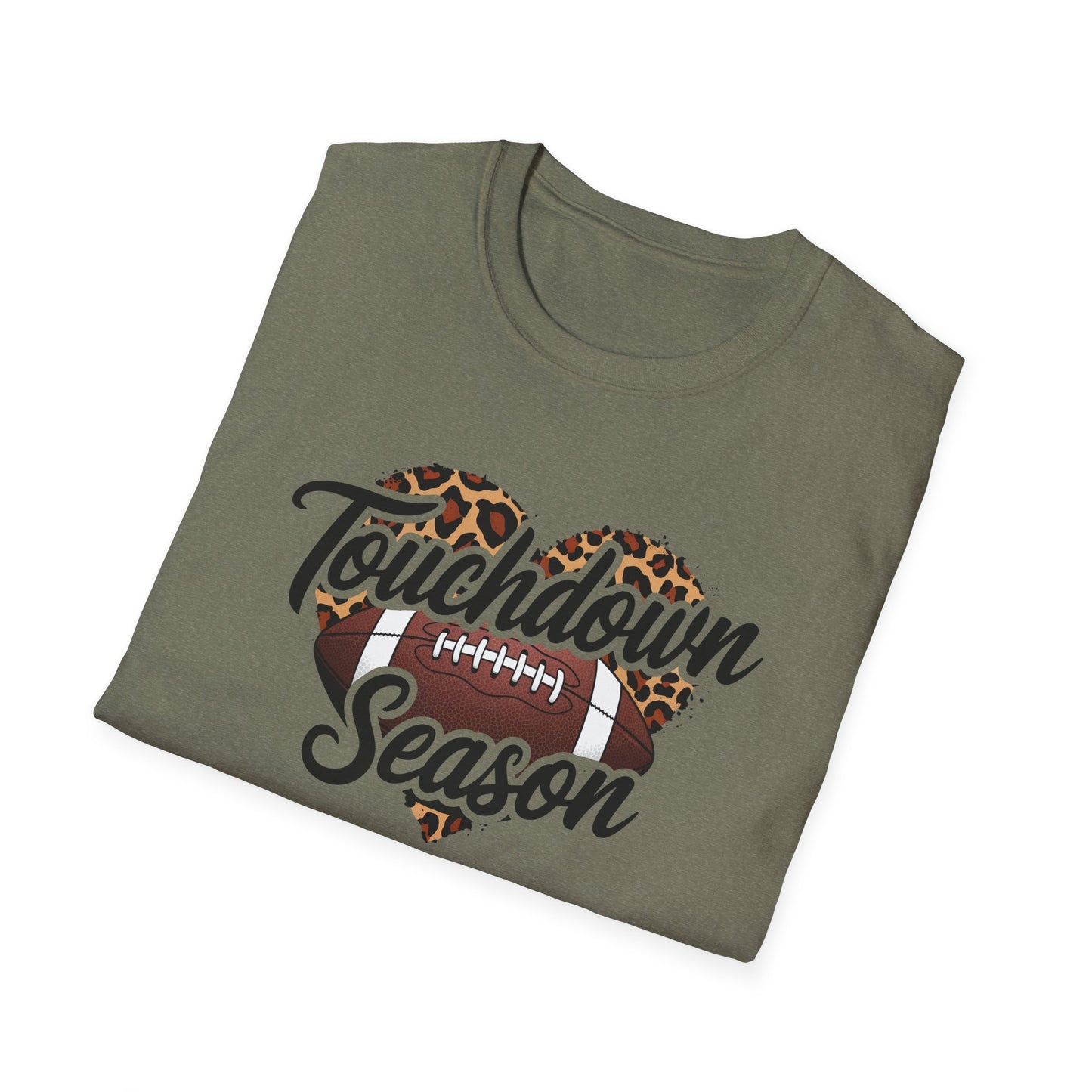 Touchdown Season Football Tee – Sparkle Design for Game Day Fans