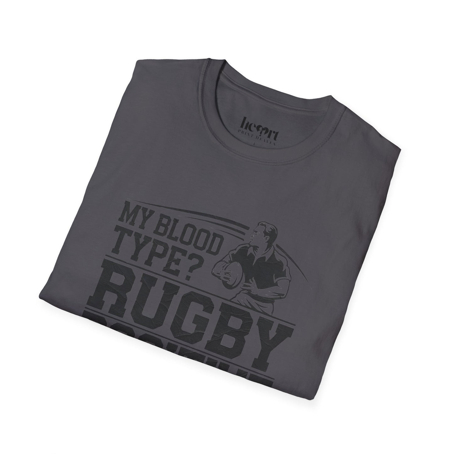 My Blood Type? Rugby Positive Version 3 T-Shirt 🏉 | Funny Rugby Enthusiast Tee