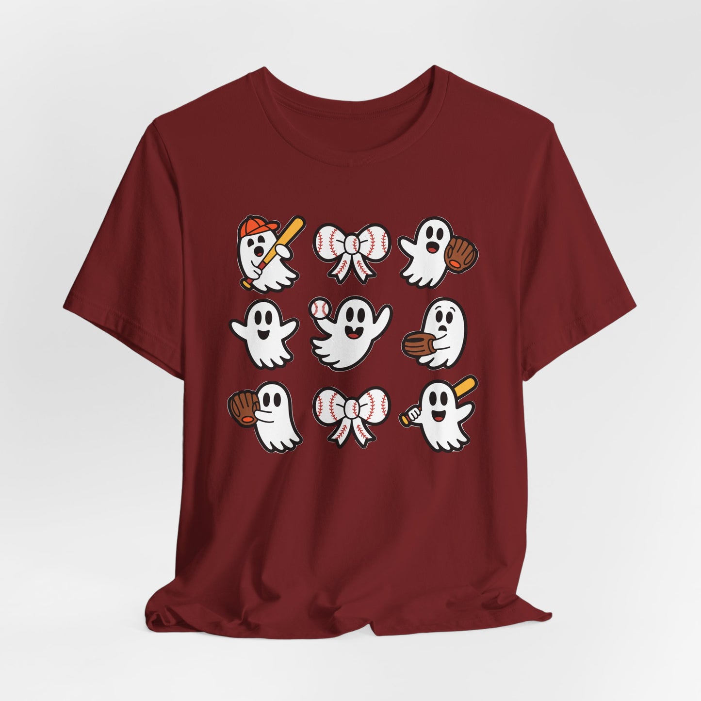 Cute Baseball Ghosts Halloween Spooky T-shirt