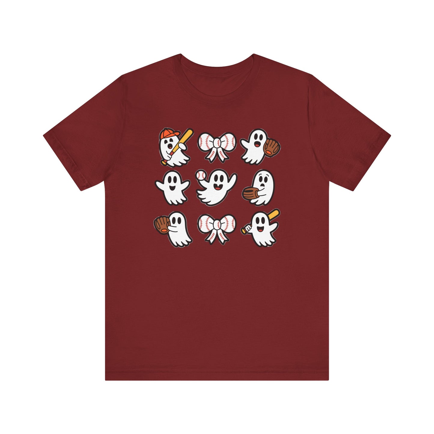Cute Baseball Ghosts Halloween Spooky T-shirt
