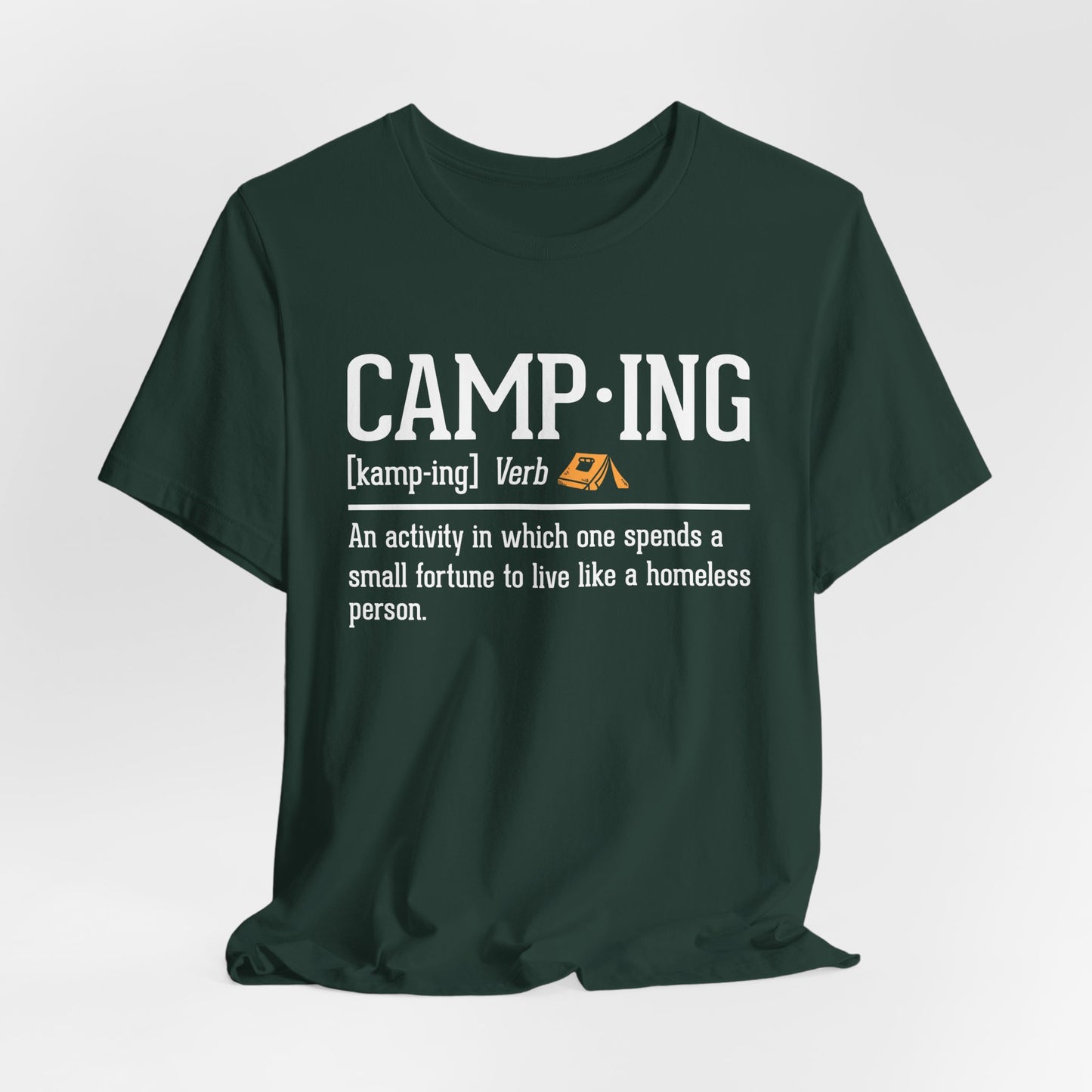 Funny Camping Definition Shirt – Sarcastic Outdoor Tee