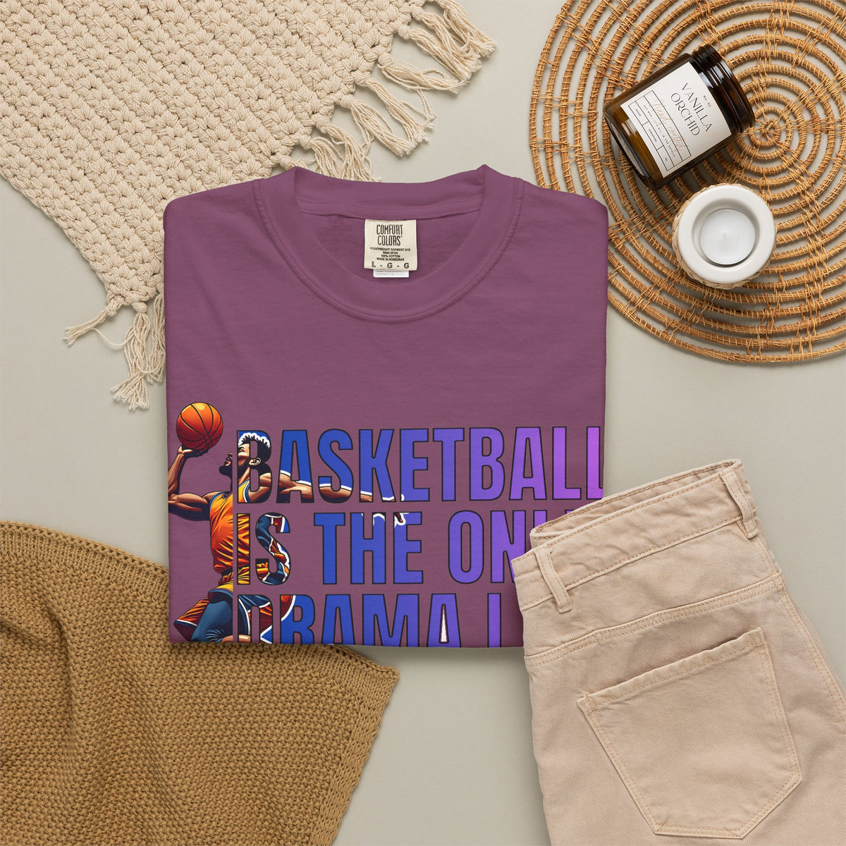 Basketball Is The Only Drama I Watch T-Shirt 🏀 | Funny Basketball Fan Tee