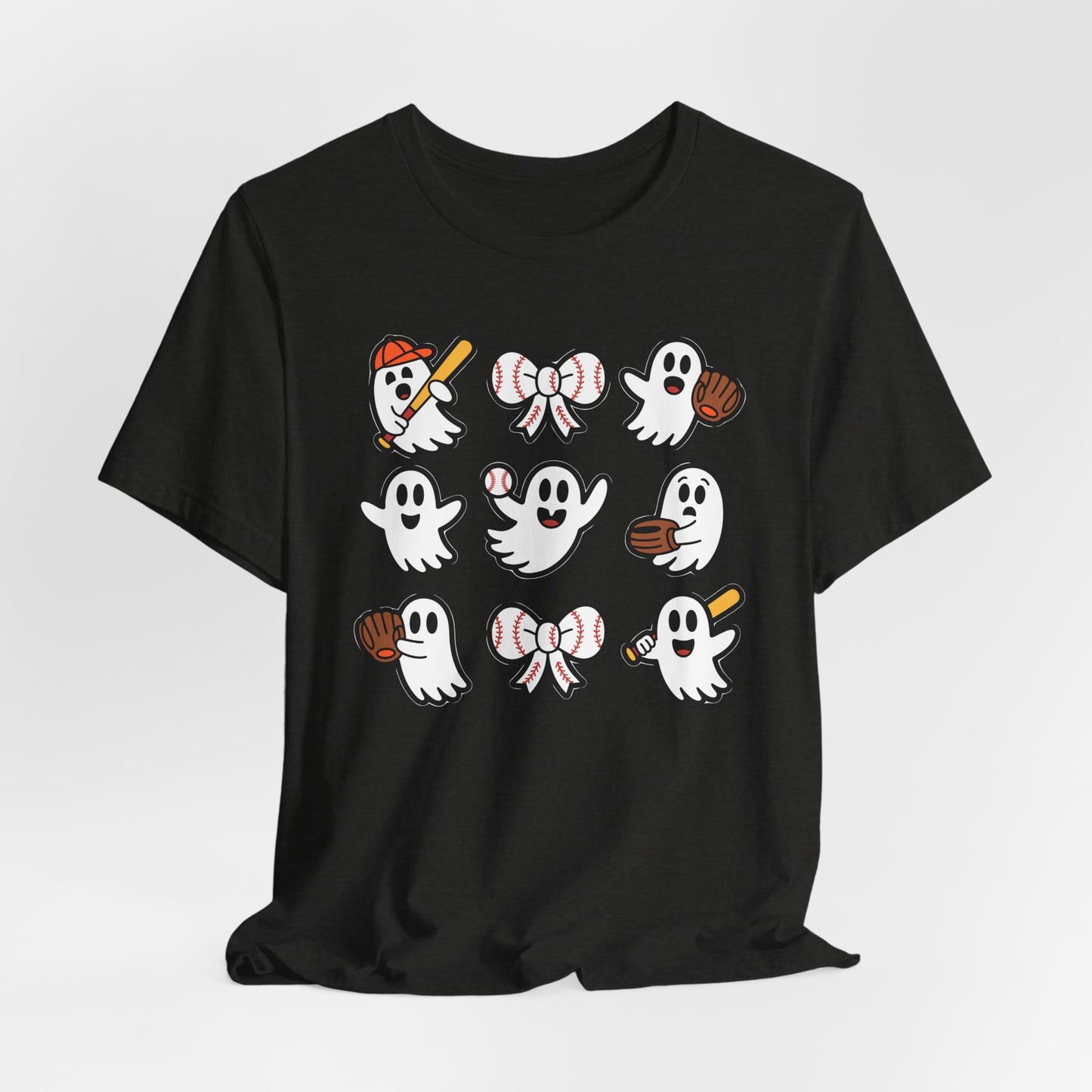 Cute Baseball Ghosts Halloween Spooky T-shirt
