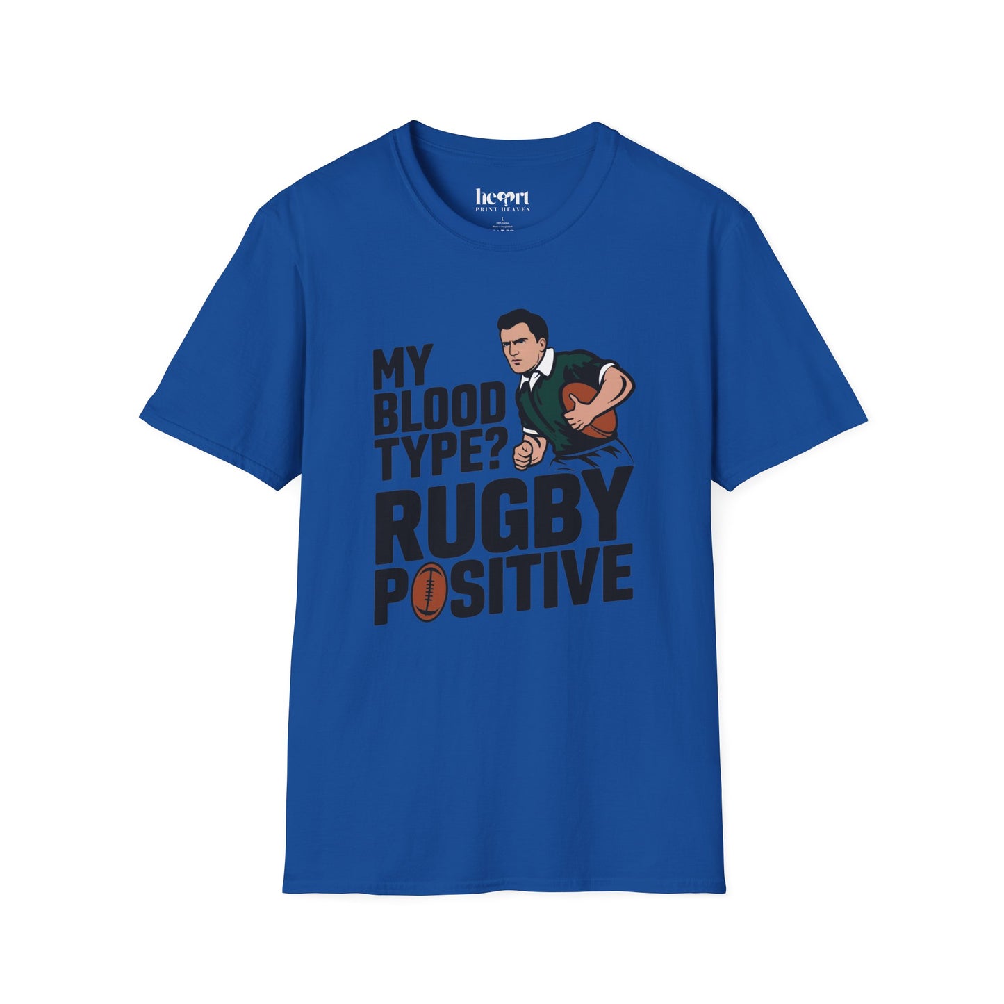 My Blood Type? Rugby Positive T-Shirt 🏉 | Funny Rugby Enthusiast Tee