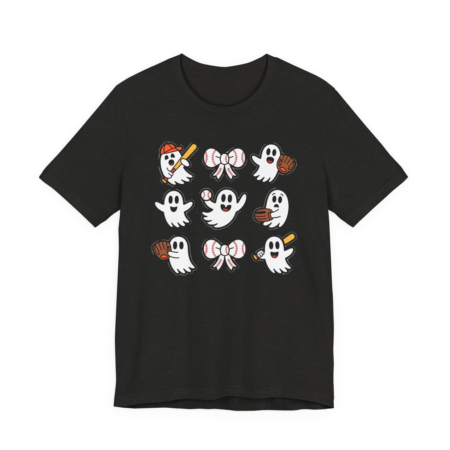 Cute Baseball Ghosts Halloween Spooky T-shirt