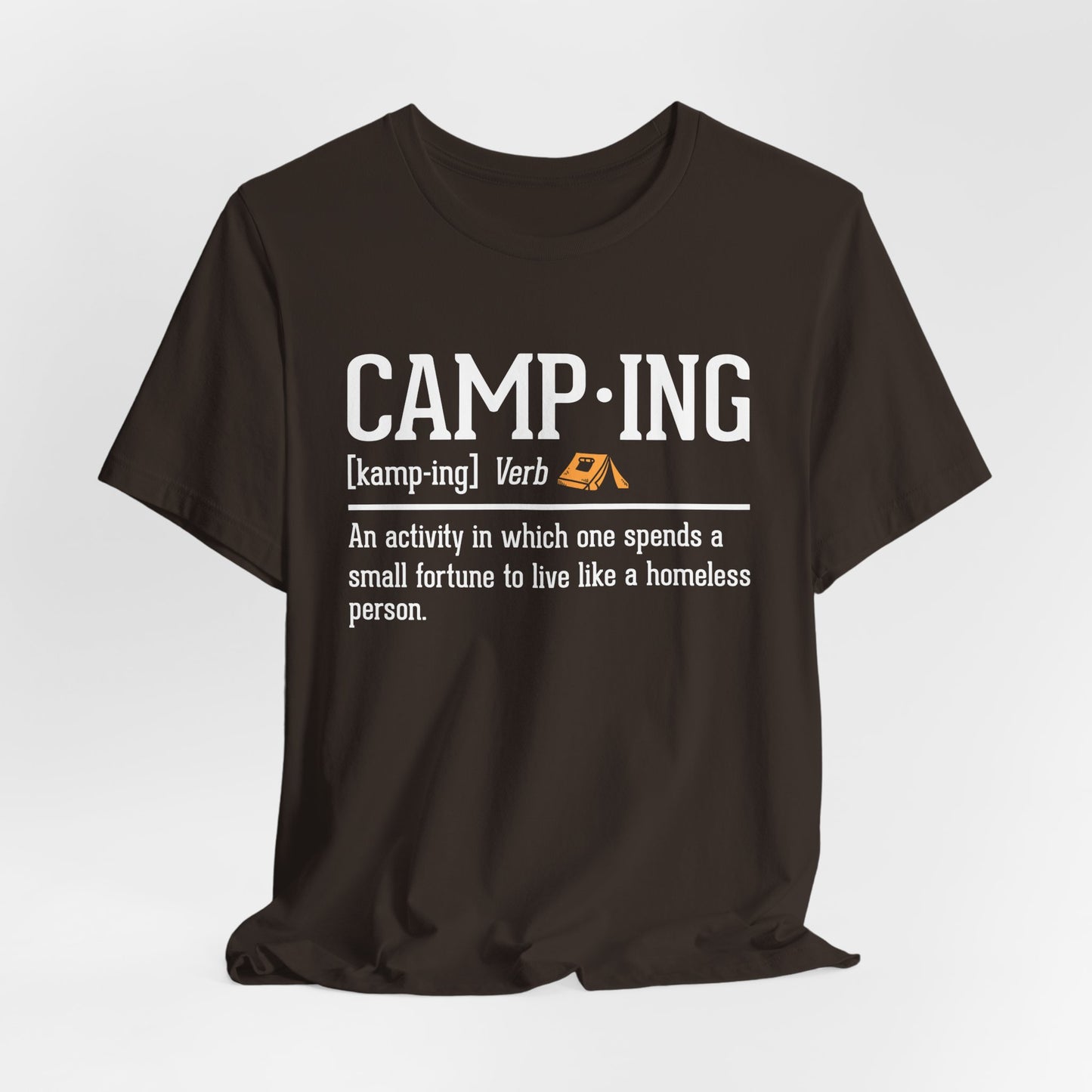 Funny Camping Definition Shirt – Sarcastic Outdoor Tee