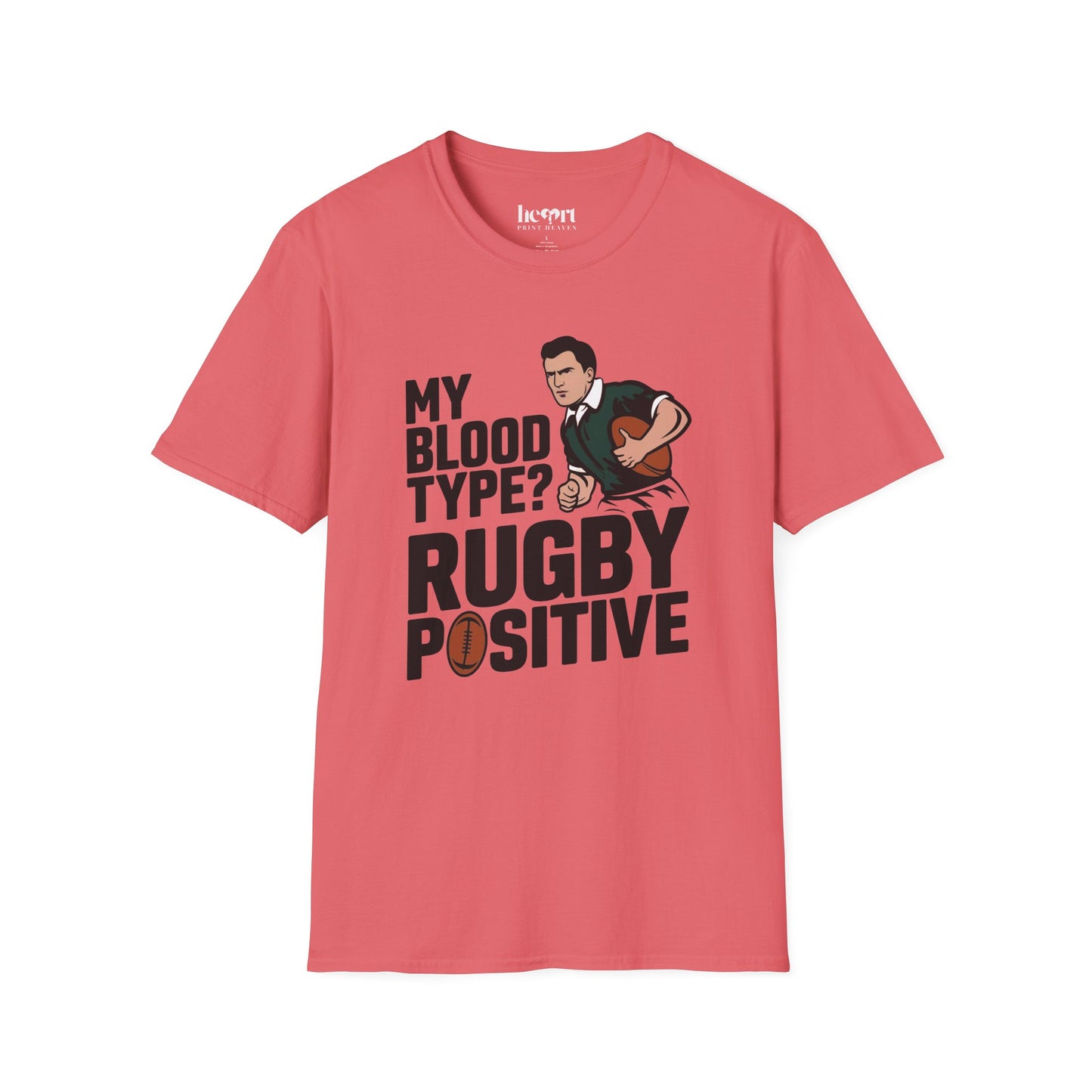My Blood Type? Rugby Positive T-Shirt 🏉 | Funny Rugby Enthusiast Tee