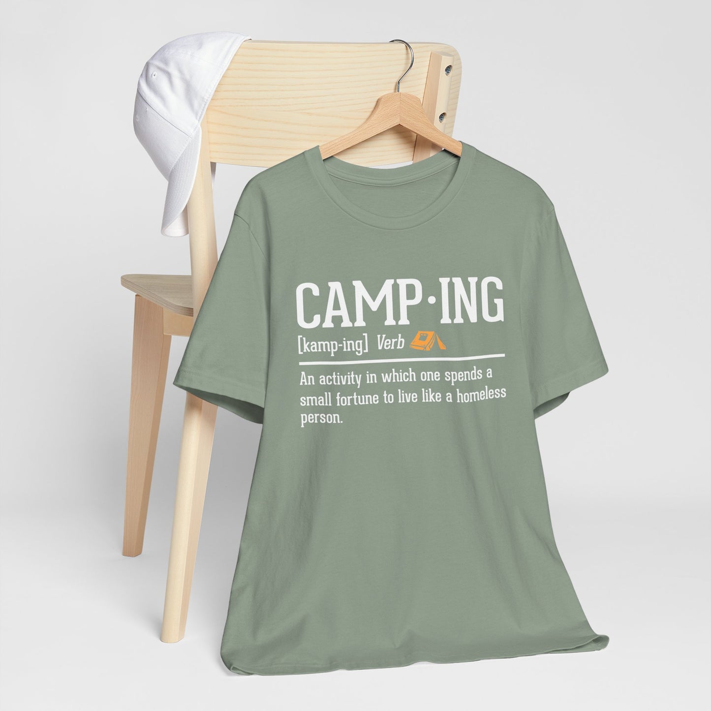 Funny Camping Definition Shirt – Sarcastic Outdoor Tee