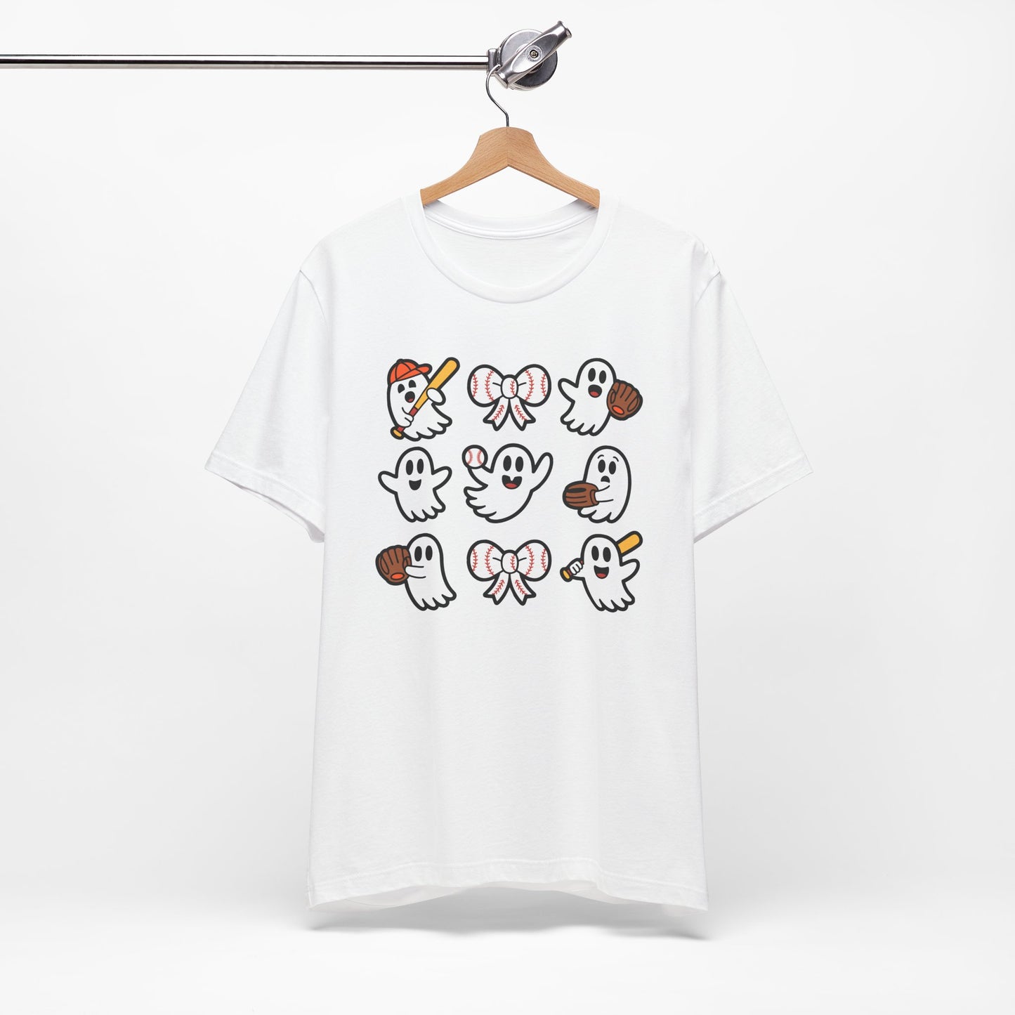 Cute Baseball Ghosts Halloween Spooky T-shirt