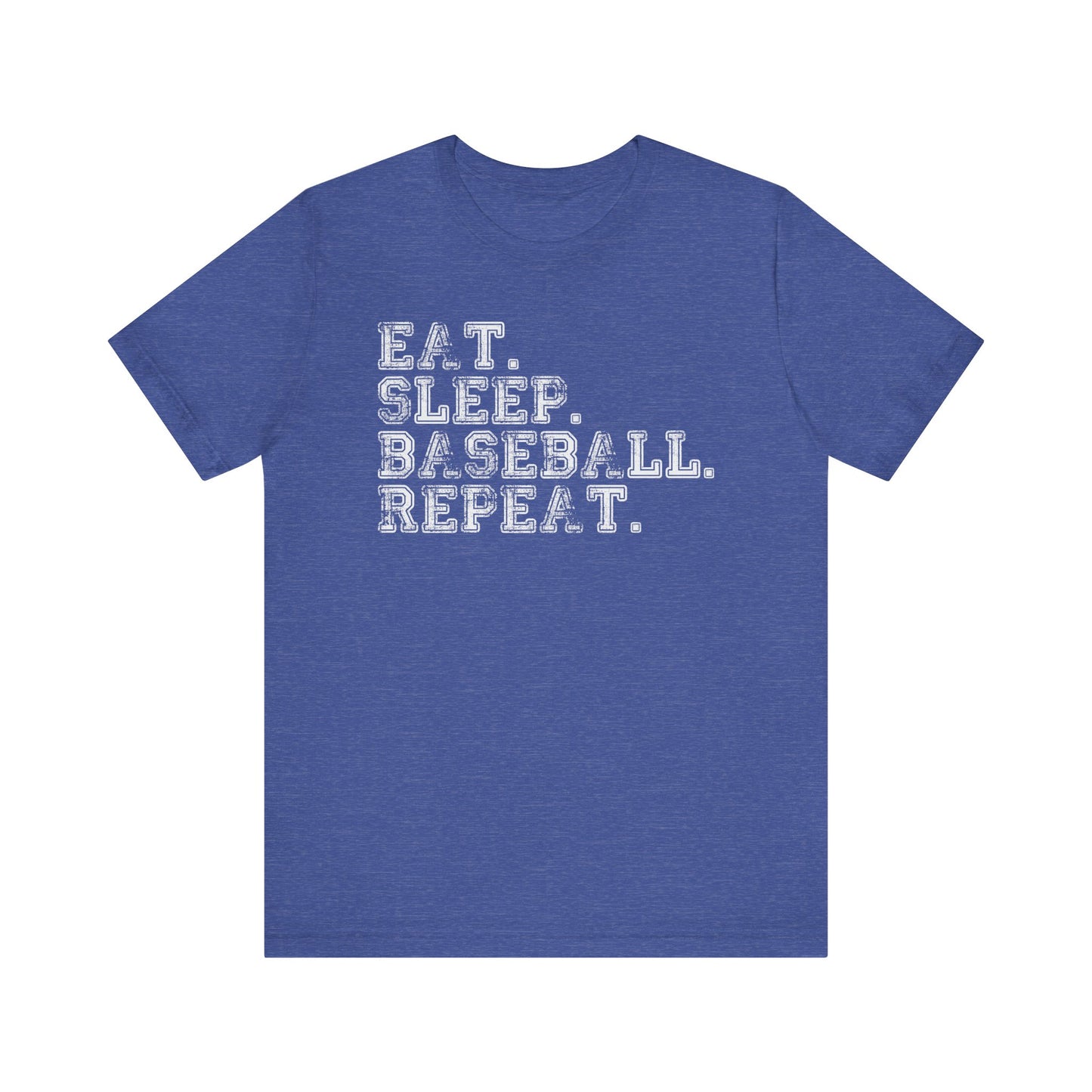 EAT SLEEP BASEBALL REPEAT Baseball T-shirt