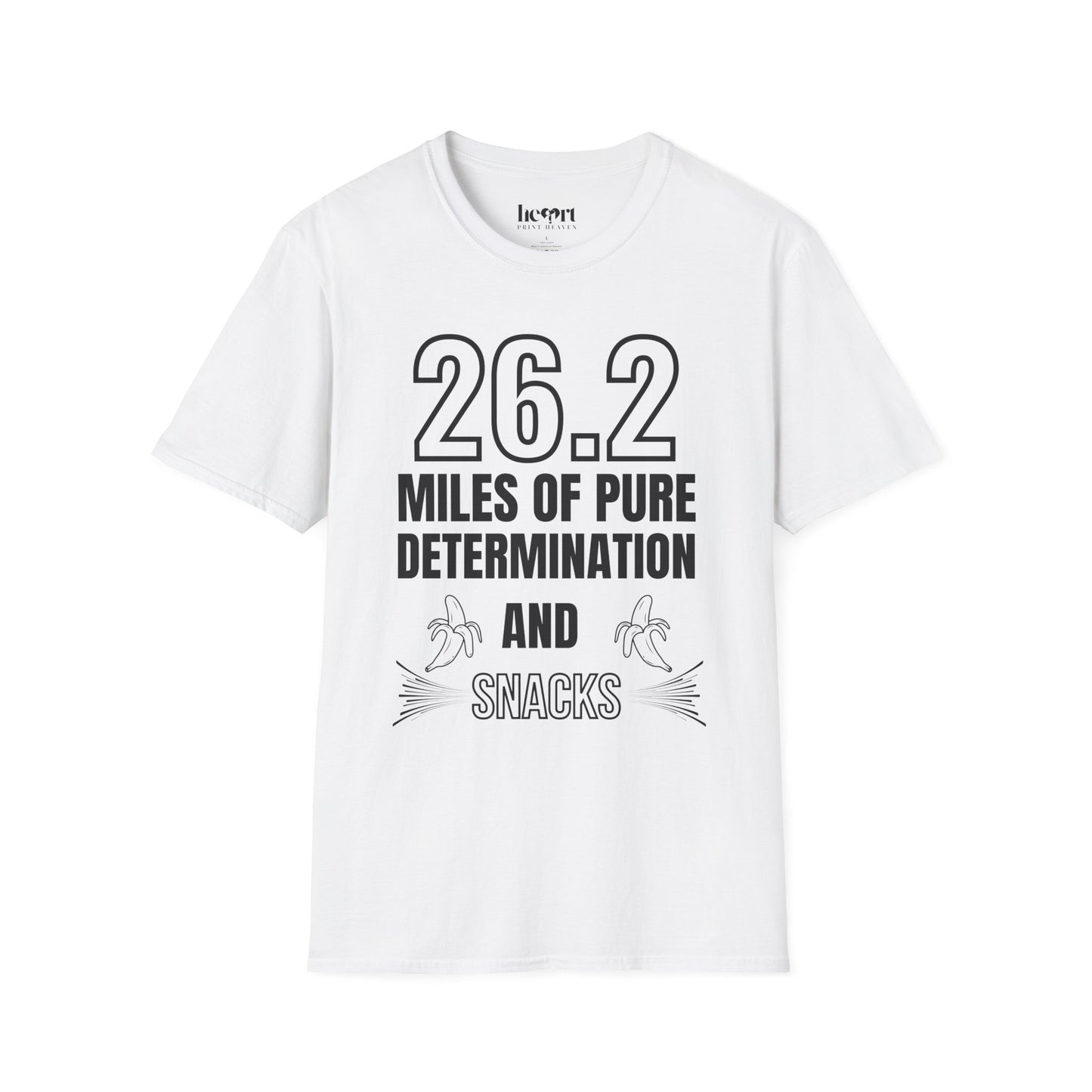 26.2 Miles of Pure Determination And Snacks – Funny Marathon Running T-Shirt