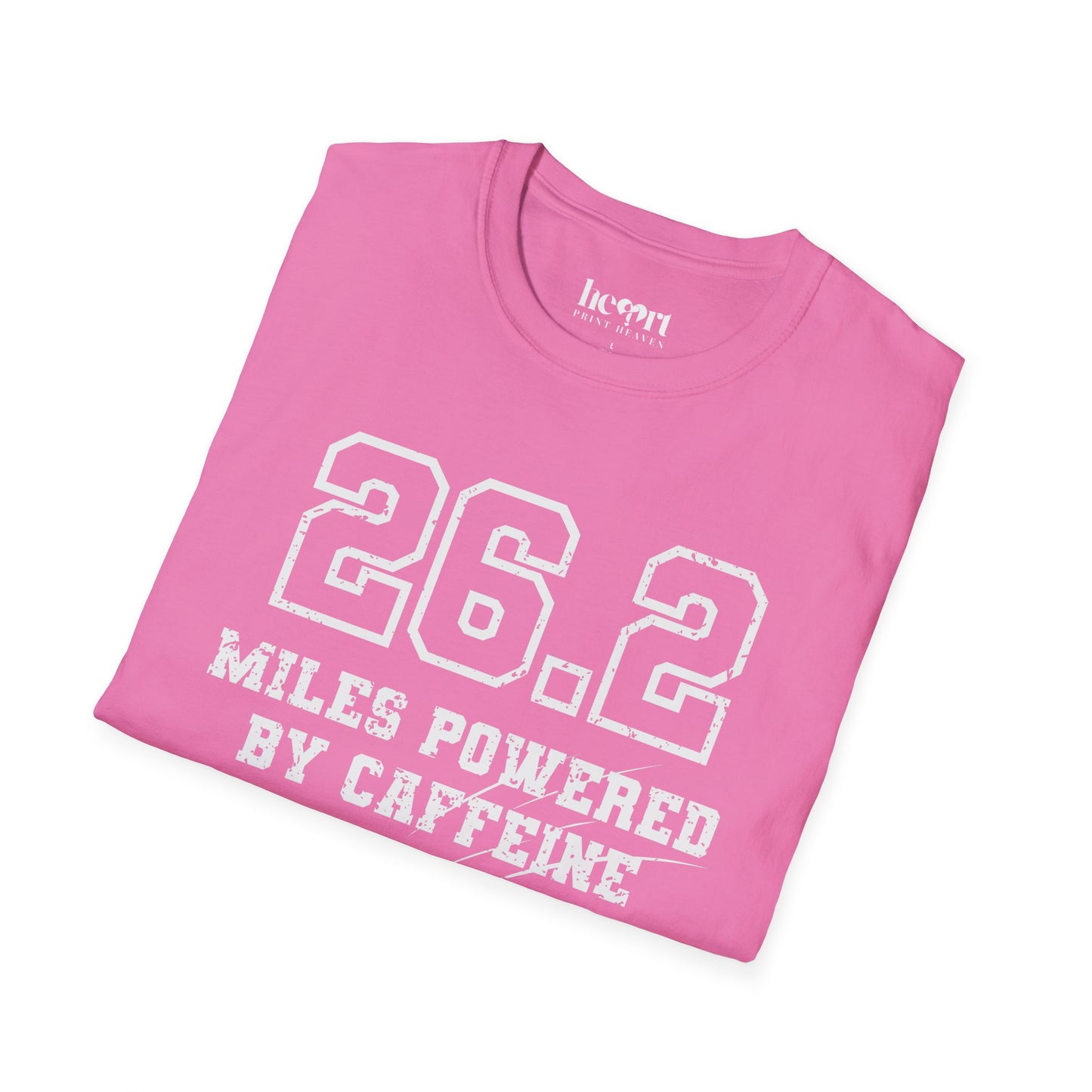 26.2 Miles Powered by Caffeine And Bad Decisions – Funny Marathon Running T-Shirt