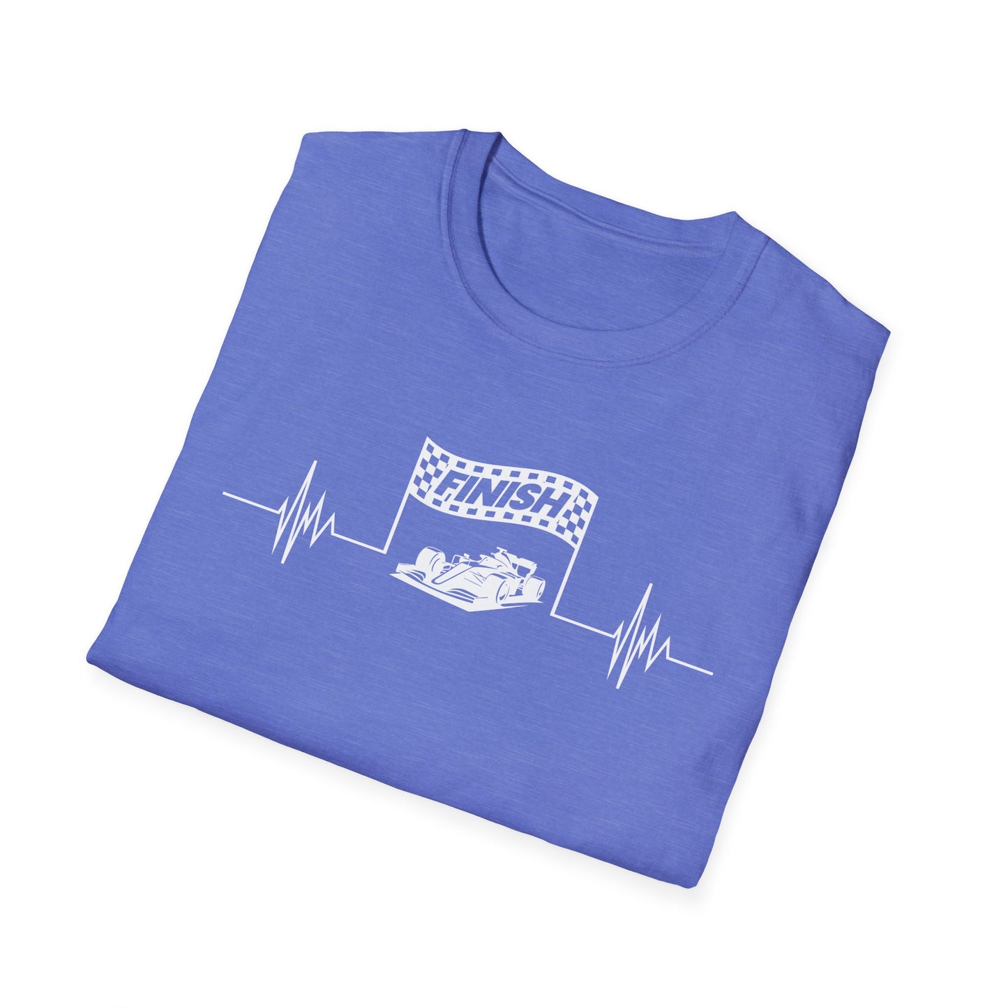 F1 Heartbeat Finish Line T-Shirt β Formula 1 Racing Fan Shirt