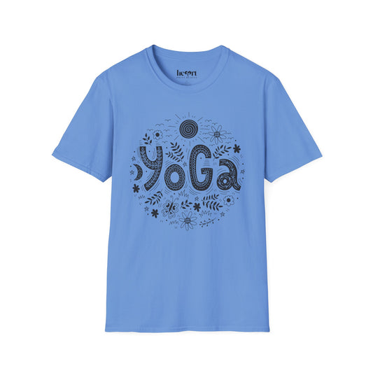 Yoga Doodle Lettering β Artistic & Meditative T-Shirt π§ββοΈβ¨