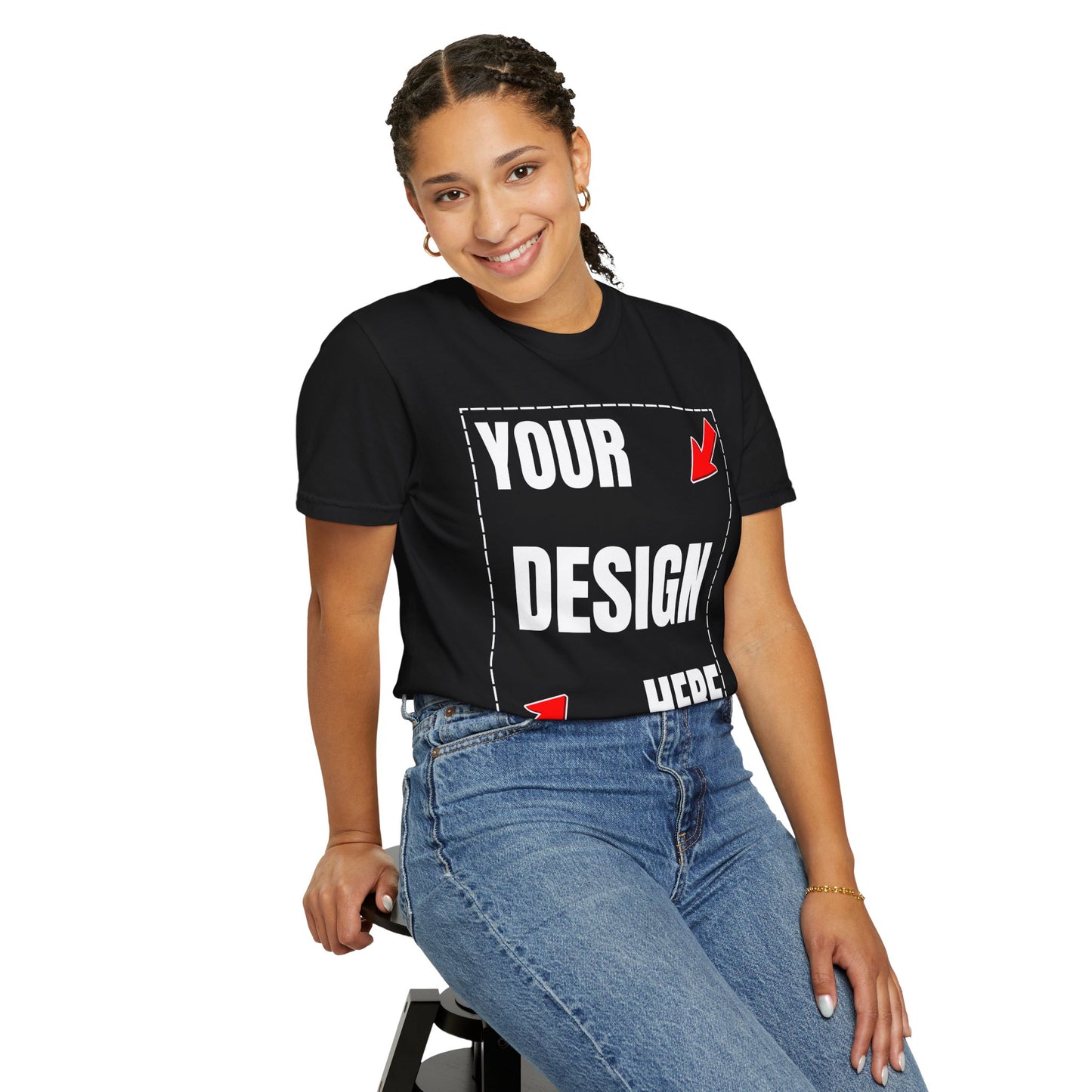 T-Shirt — Minimal Red Arrow Graphic Tee