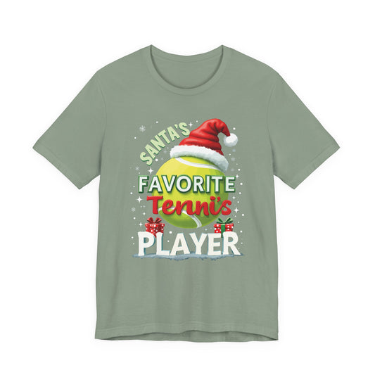 Santa's Favorite Tennis Player T-Shirt