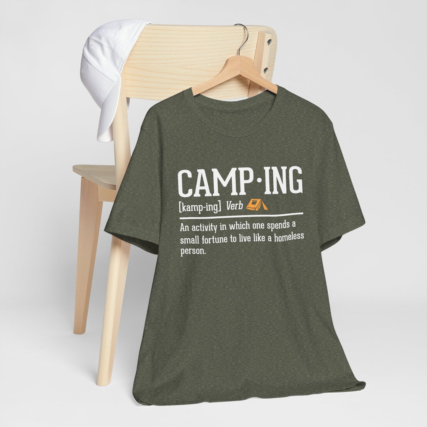 Funny Camping Definition Shirt – Sarcastic Outdoor Tee