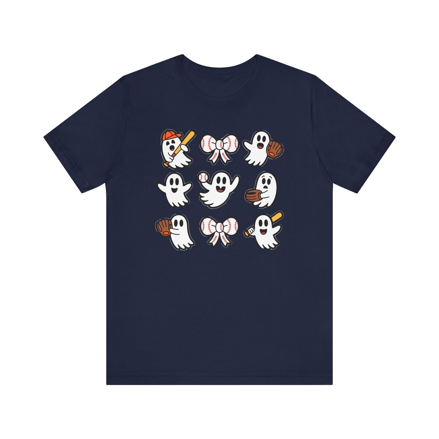 Cute Baseball Ghosts Halloween Spooky T-shirt
