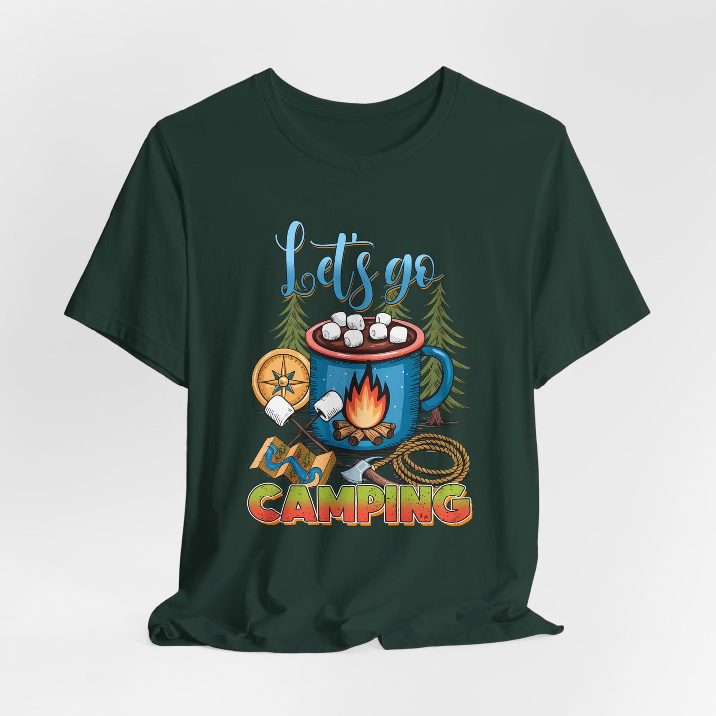 Let’s Go Camping Campfire T-Shirt
