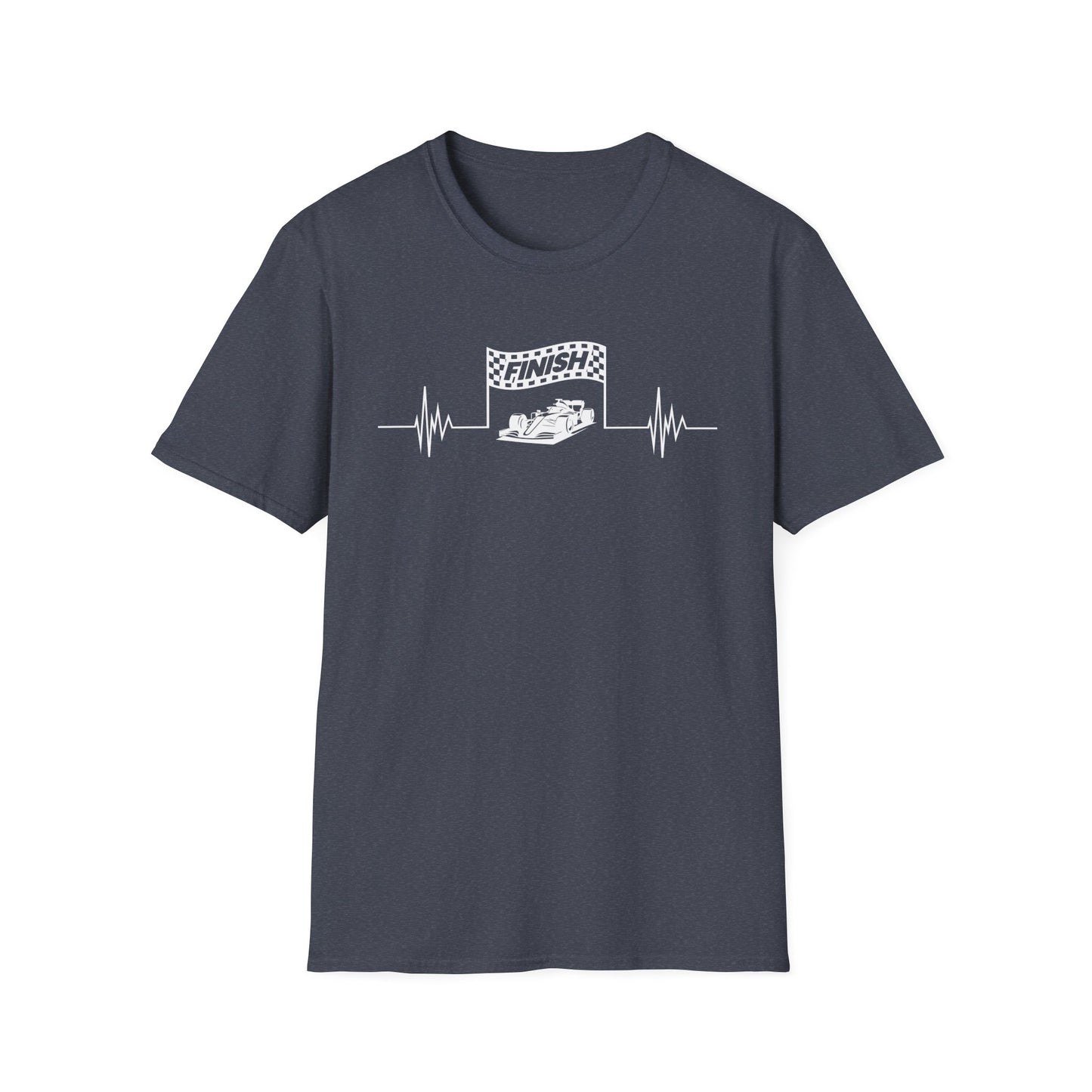 F1 Heartbeat Finish Line T-Shirt β Formula 1 Racing Fan Shirt
