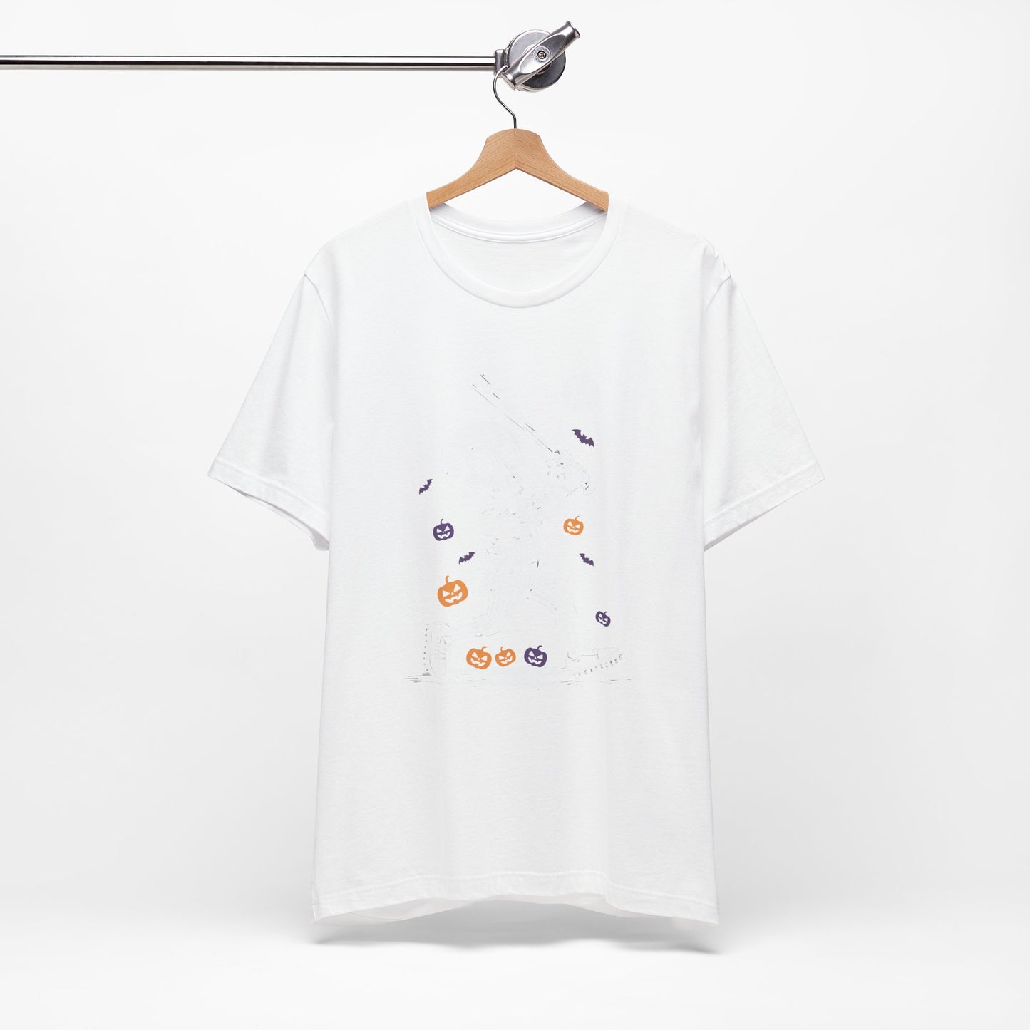 Skeleton Halloween Baseball T-shirt