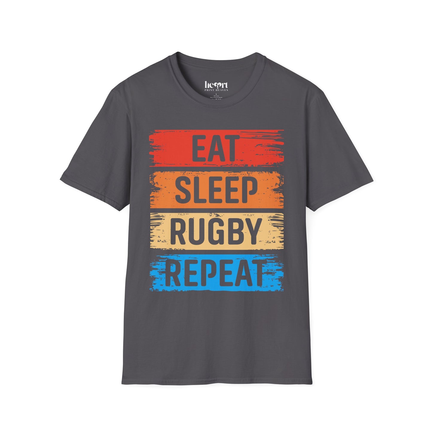 Eat Sleep Rugby Repeat T-Shirt 🏉 | Funny Rugby Gift for Players & Fans