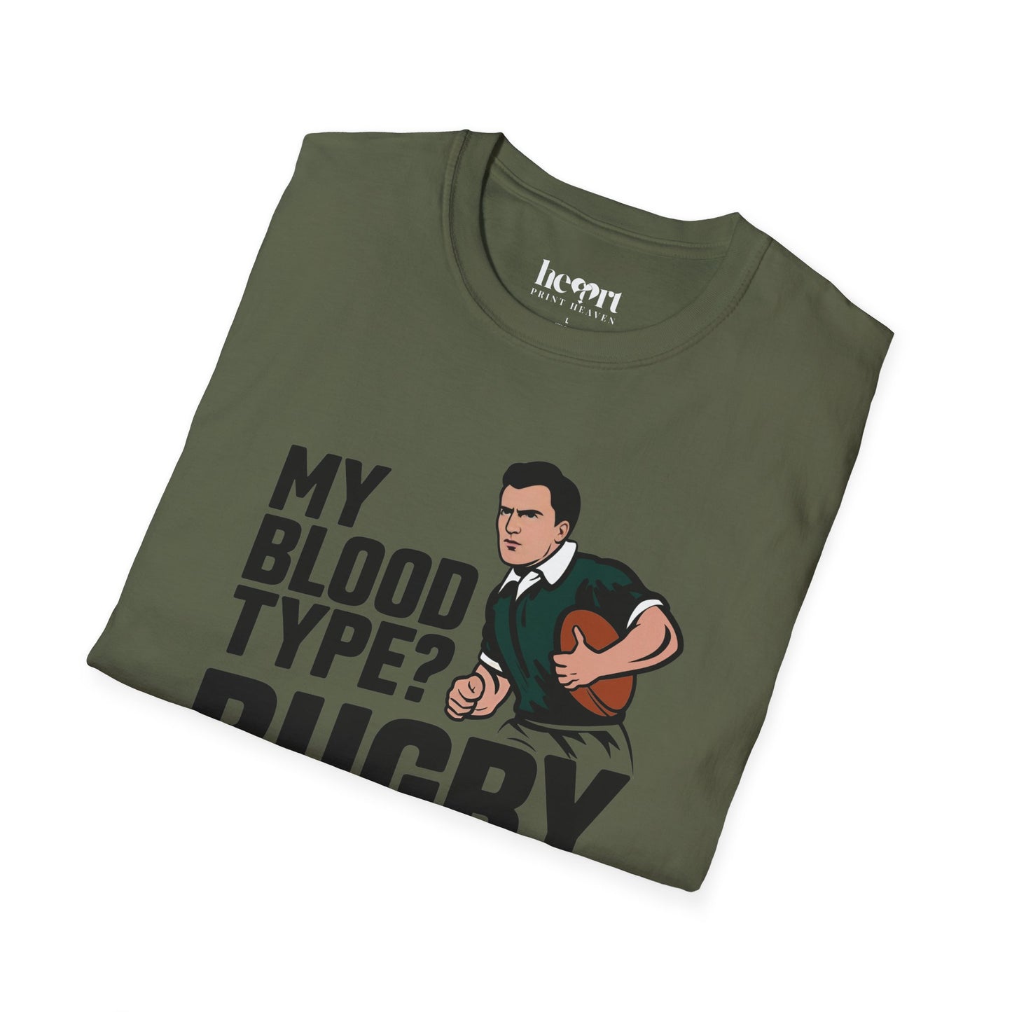 My Blood Type? Rugby Positive T-Shirt 🏉 | Funny Rugby Enthusiast Tee