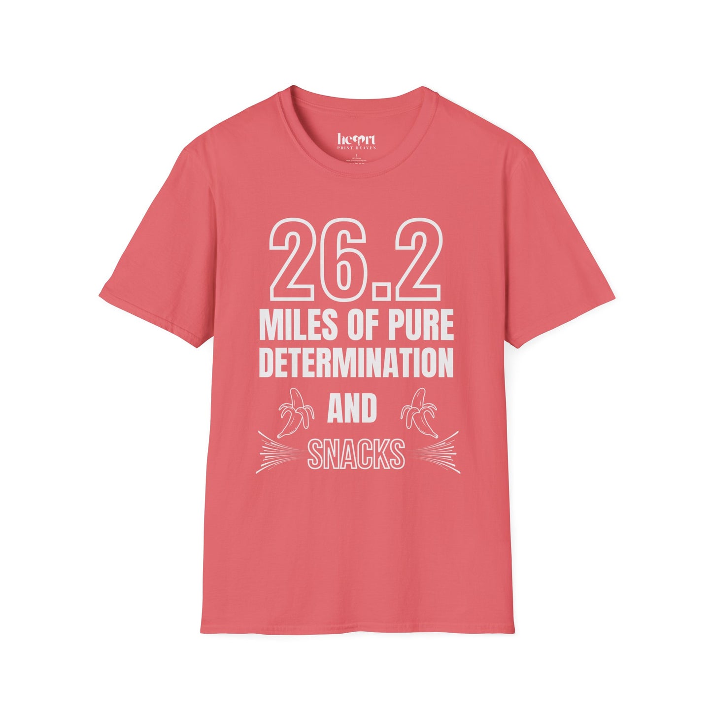 26.2 Miles of Pure Determination And Snacks – Funny Marathon Running T-Shirt