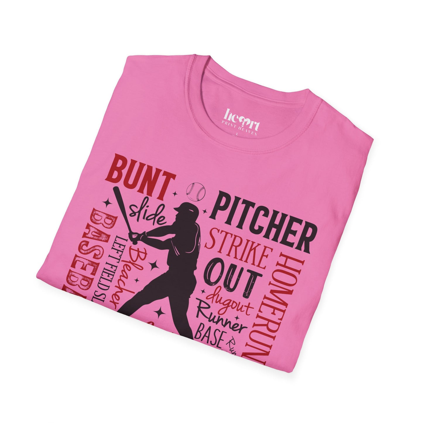 Sparkling Baseball Graphic T-Shirt – Glitter Sports Tee for Enthusiasts ✨⚾