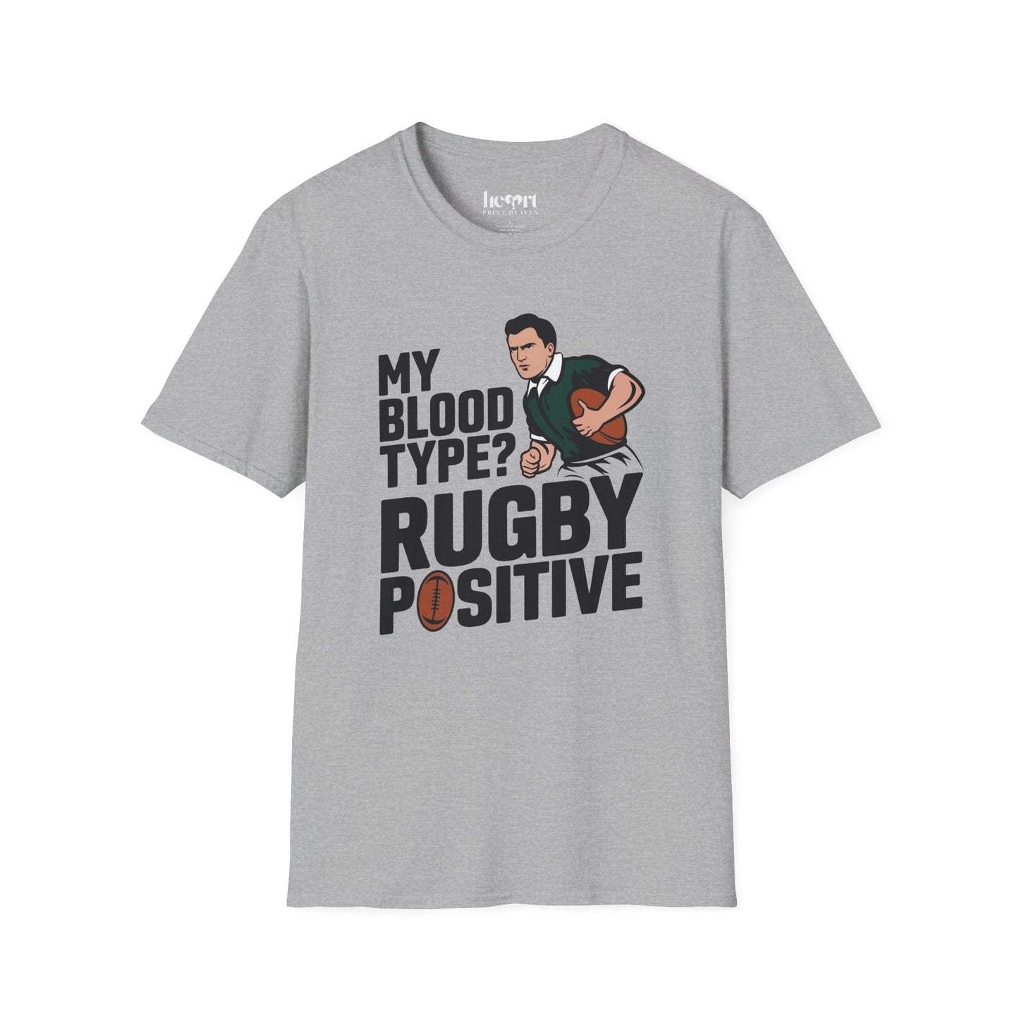 My Blood Type? Rugby Positive T-Shirt 🏉 | Funny Rugby Enthusiast Tee