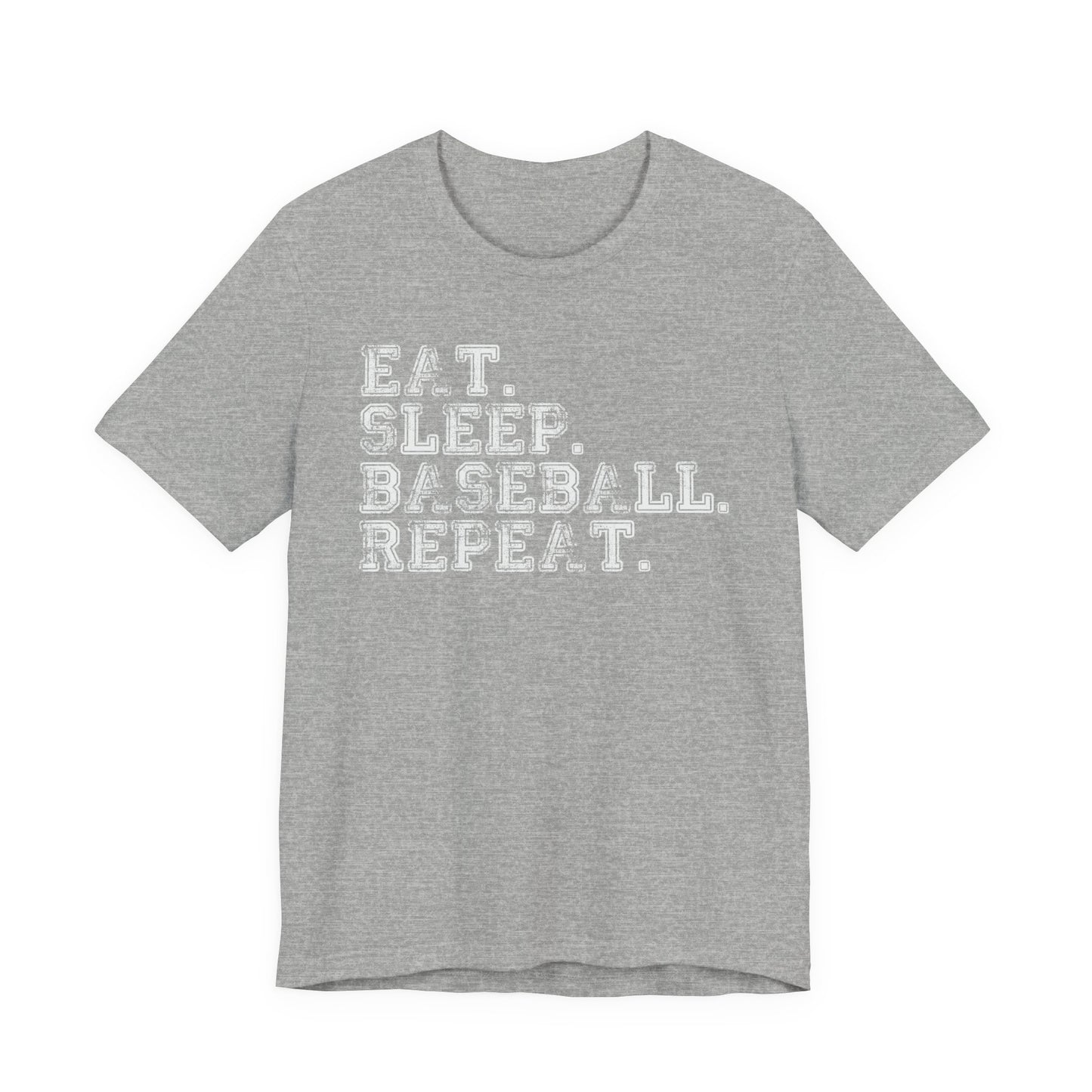 EAT SLEEP BASEBALL REPEAT Baseball T-shirt