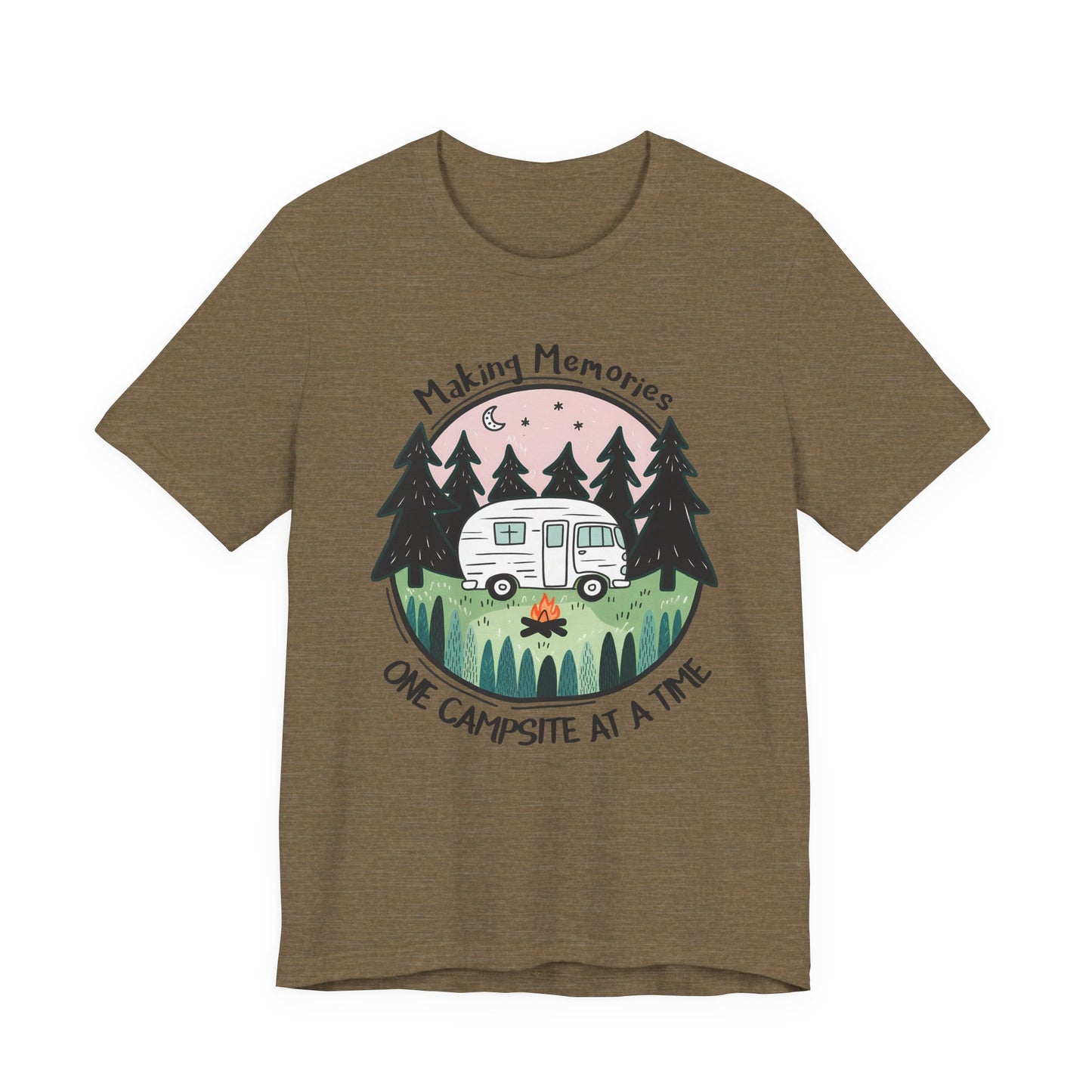 Making Memories One Campsite at a Time – Retro RV Camping Shirt